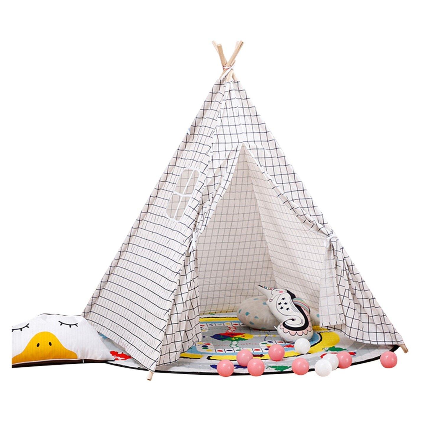 White - KIDKID - Indoor Teepee Tent for Kids Playhouse - 2