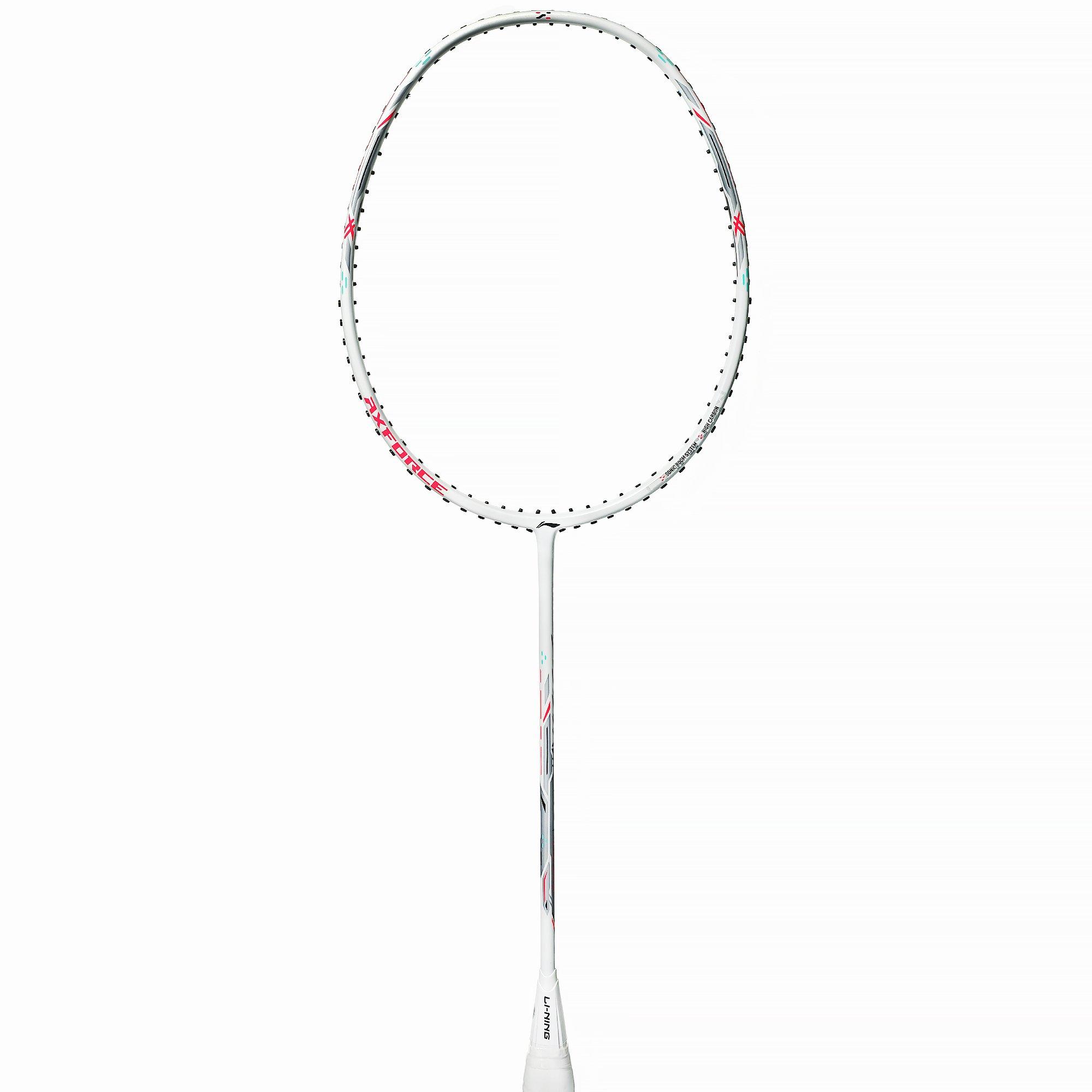 White - Li Ning - AxForce Long Cannon Badminton Racket Adults - 1