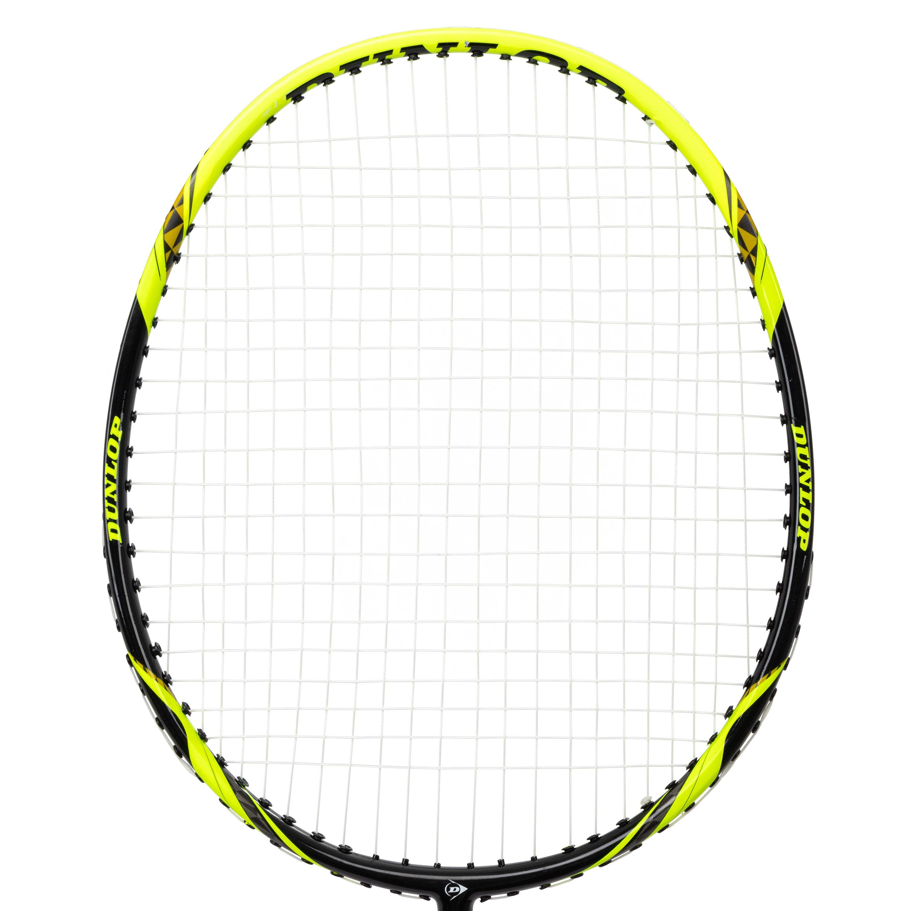 Schwarz/Gelb - Dunlop - Adults X Fsmash Badminton Racket - 4