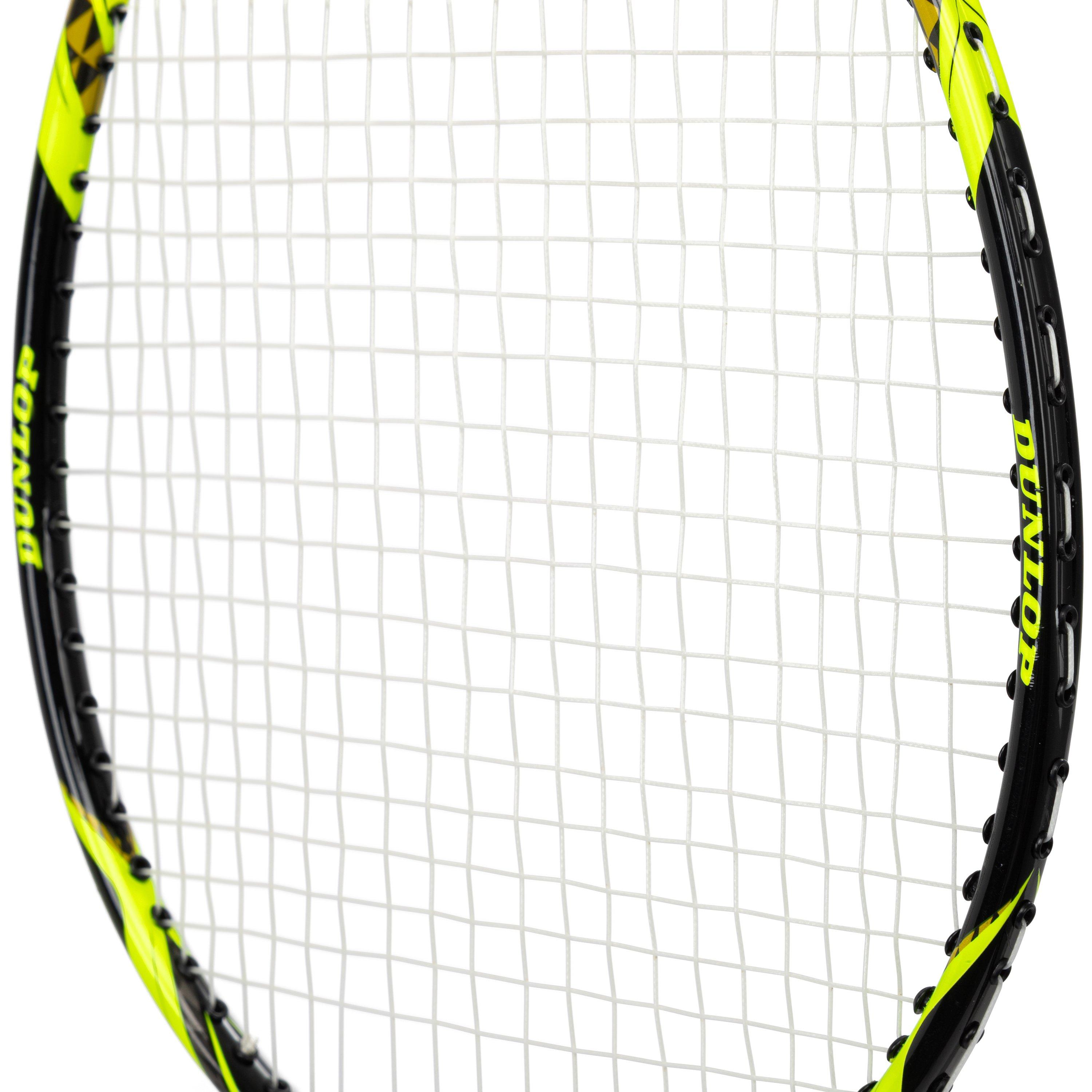 Schwarz/Gelb - Dunlop - Adults X Fsmash Badminton Racket - 7