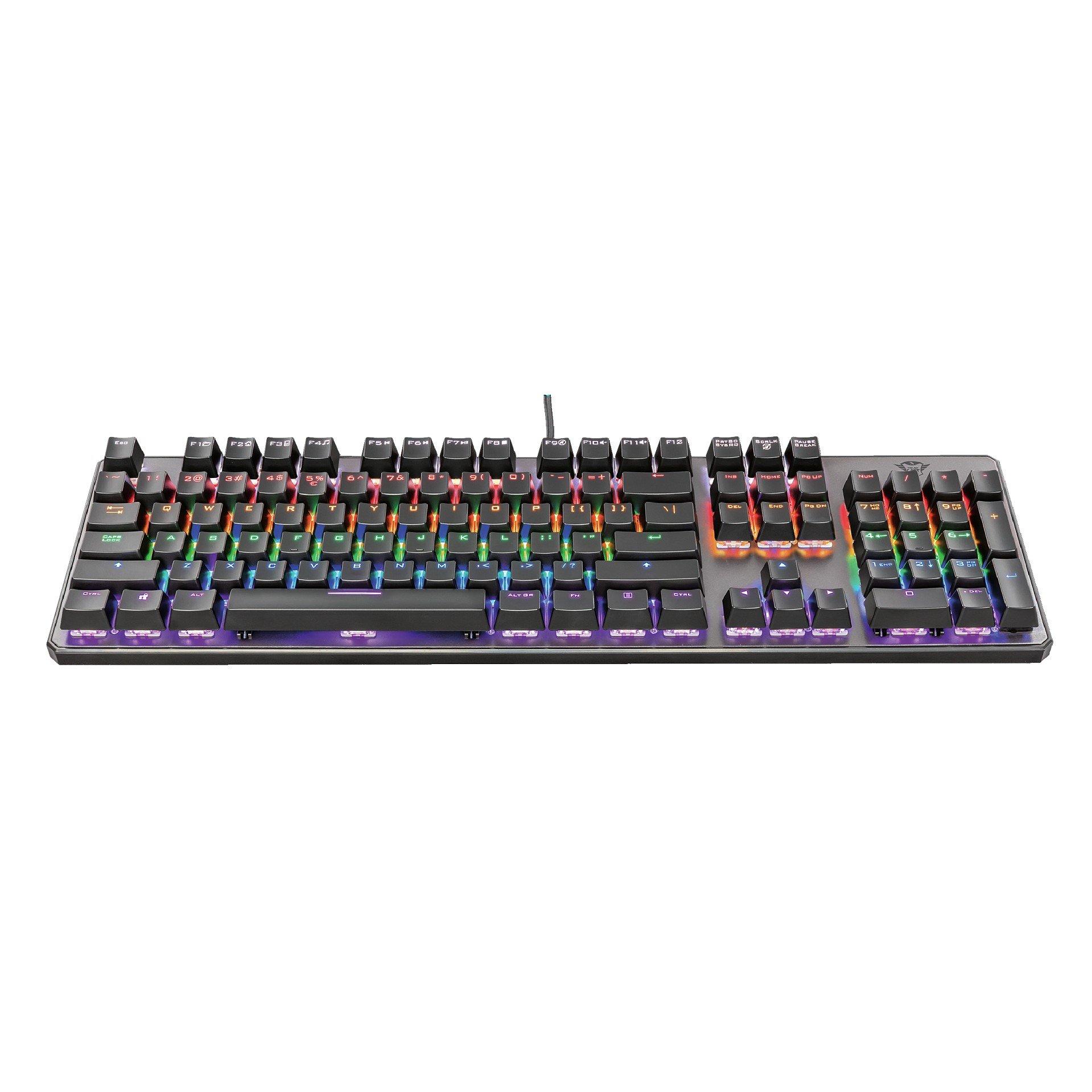 Zwart - Trust - GXT 865 Asta Mechanical Keyboard - 5