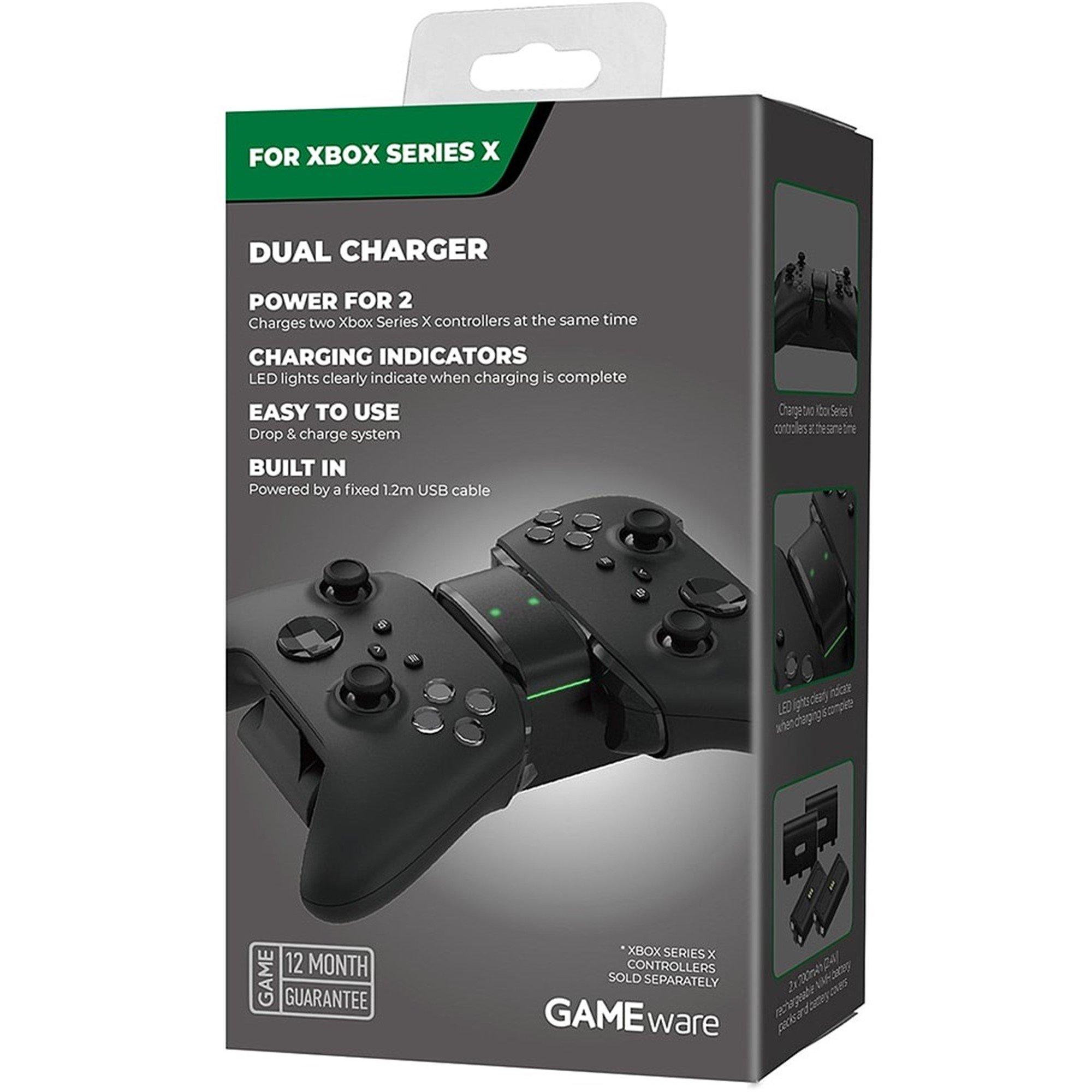 Black - GAMEware - Dual Charger for Xbox Series X - 5