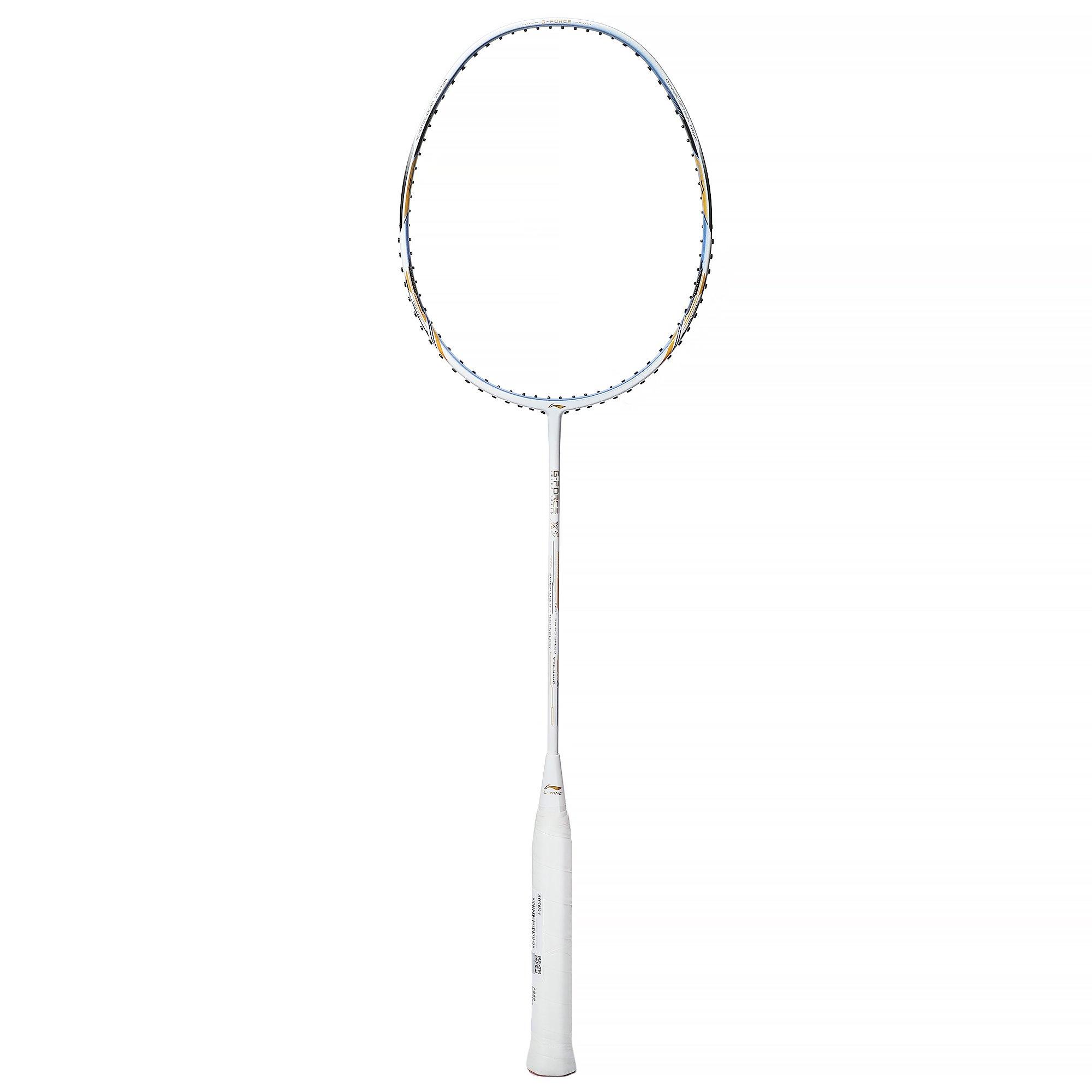 White/Gold/Blue - Li Ning - G-Force X5 Badminton Racket Adults - 4