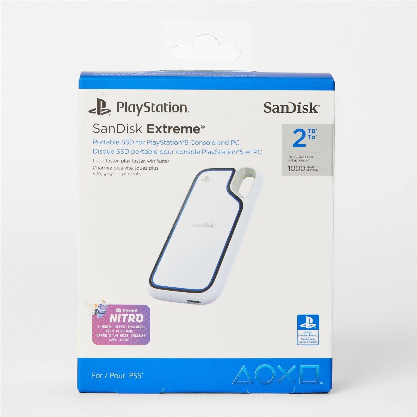 SanDisk Portable SSD PS5 2TB Officially Licensed for PlayStation 5 Consoles and PCs