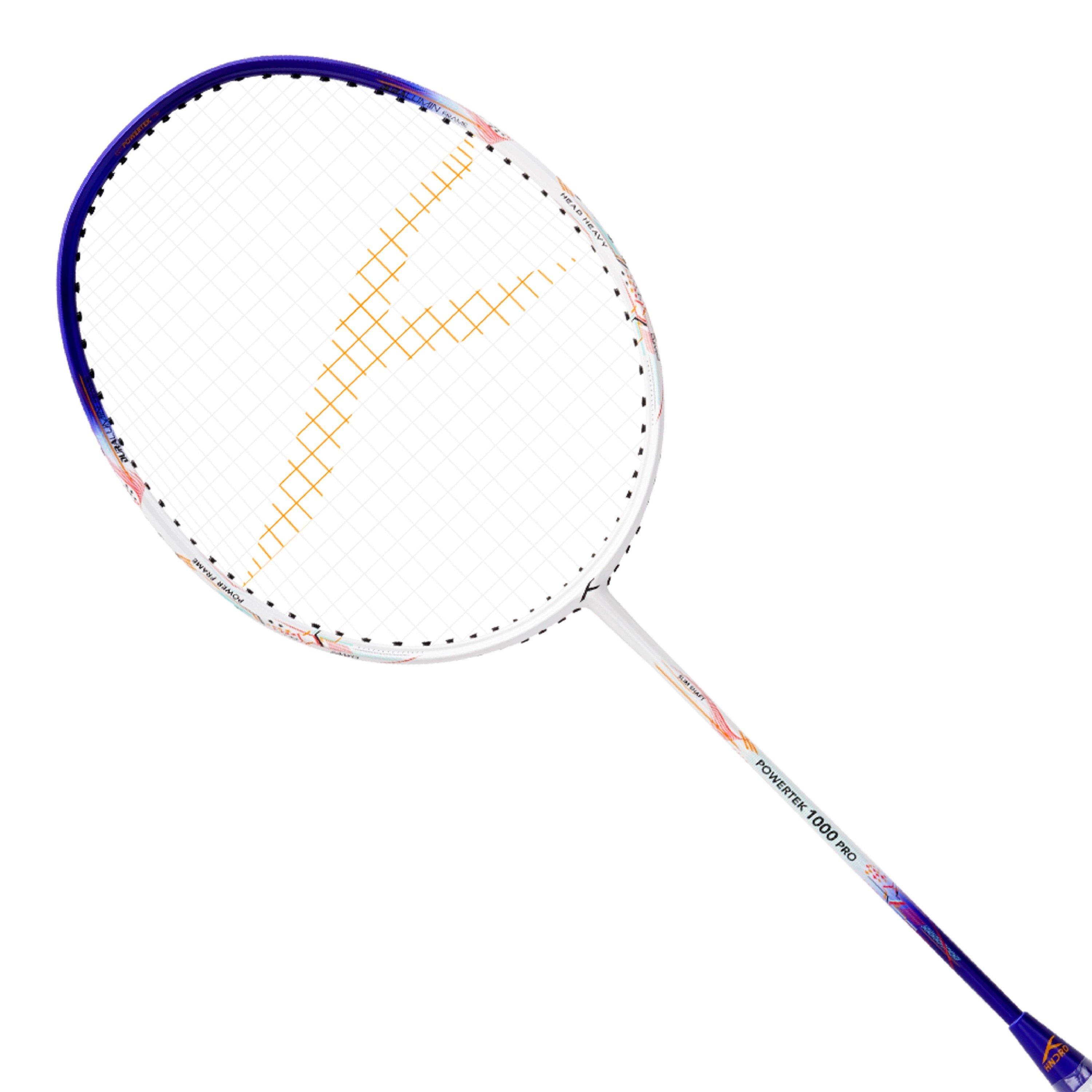 White/Blue - Hundred - PowerTek 1000 Badminton Racket