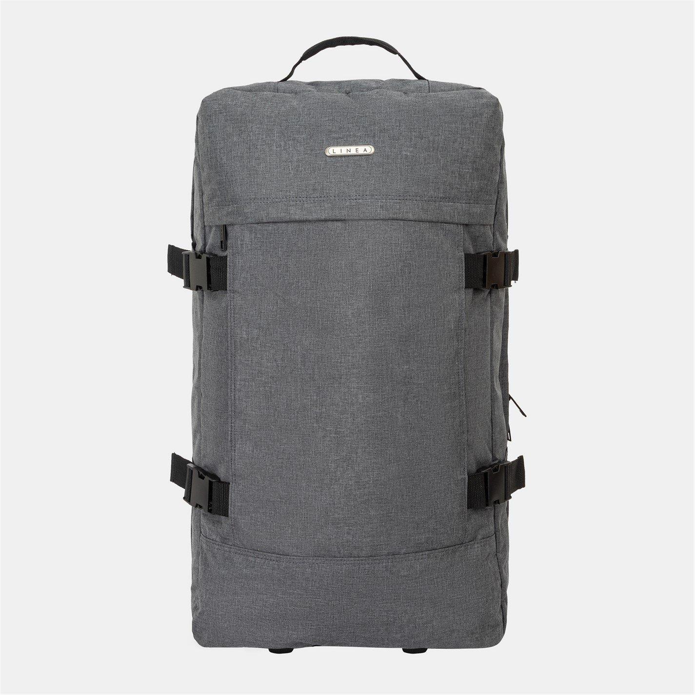 Grey - Linea - Trolley Duffle Suitcase Bag - 1