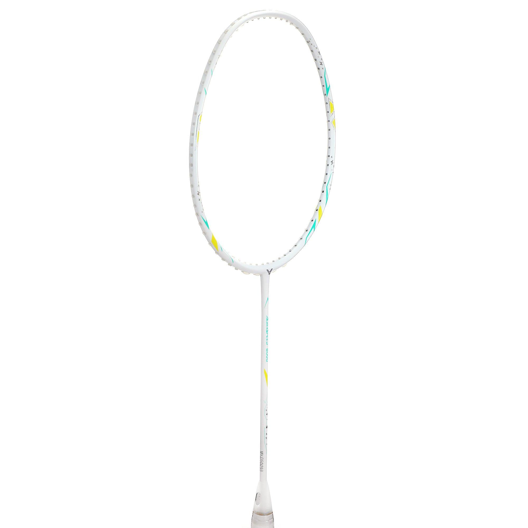 White - Victor - AuraSpeed 8000 Badminton Racket - 3