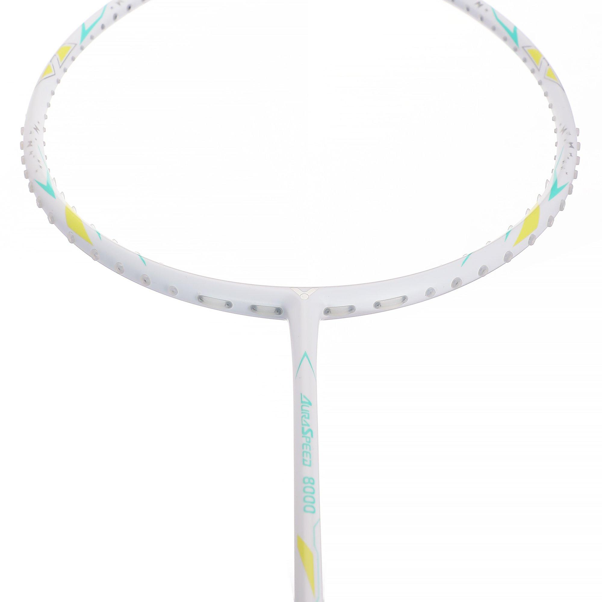 White - Victor - AuraSpeed 8000 Badminton Racket - 6