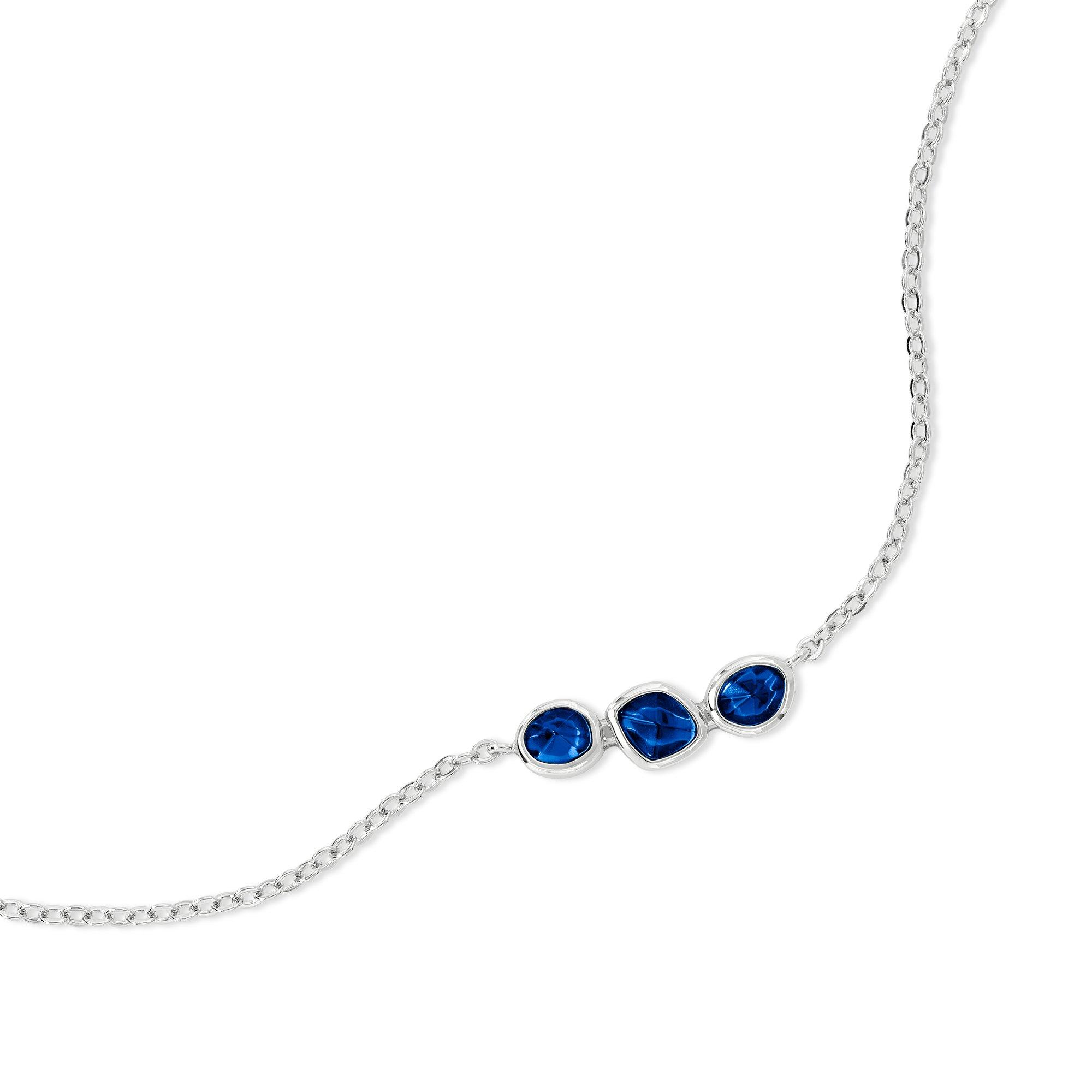 Silver - Radley - Radley Silver Plated Blue Stone Bar Bracelet - 2