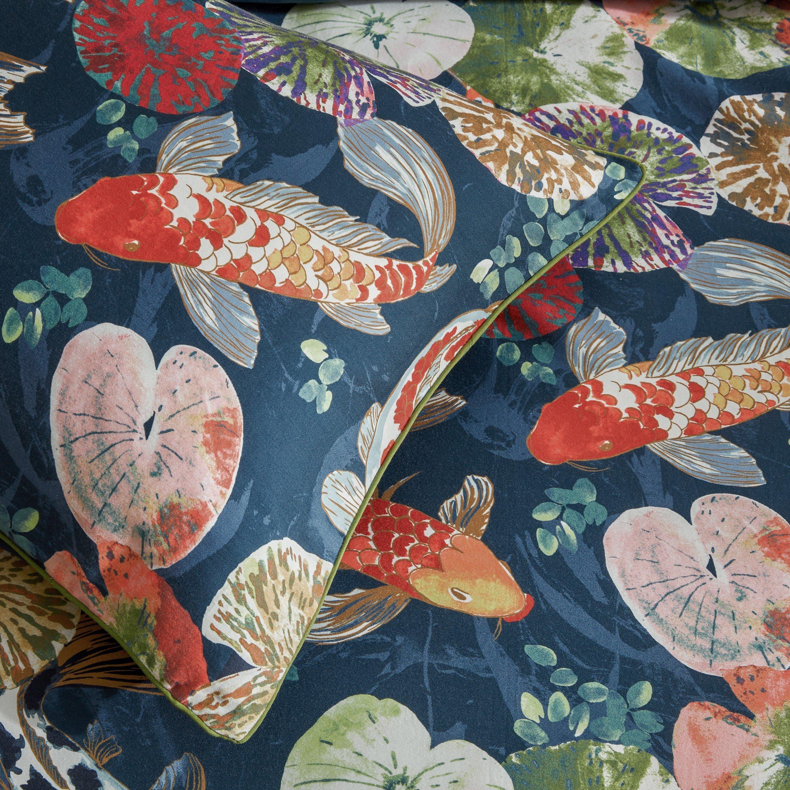 Midnight - Botanical Riches - Koi Pond Reversible Duvet Set - 3