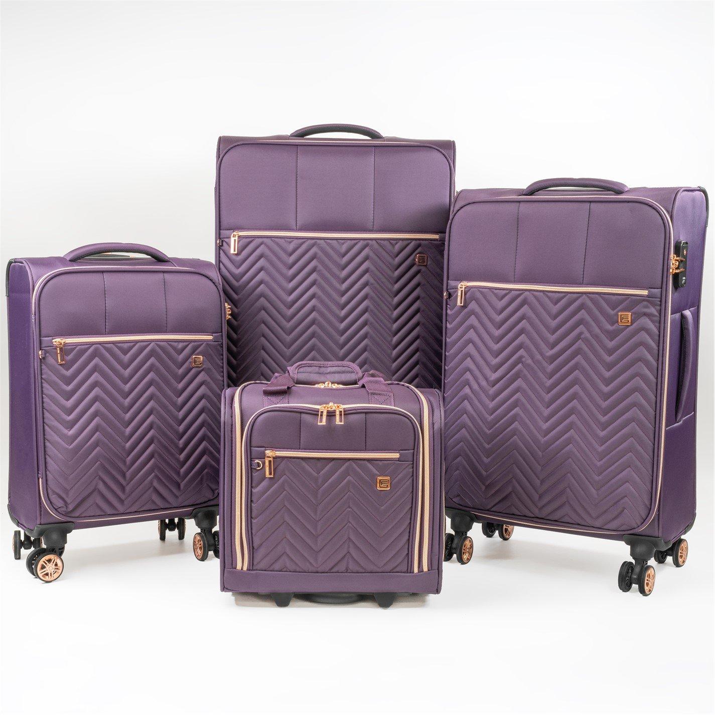 Purple - Gino Ferrari - Biella Soft Shell Cabin Case Under Seat Flight Bag - 2