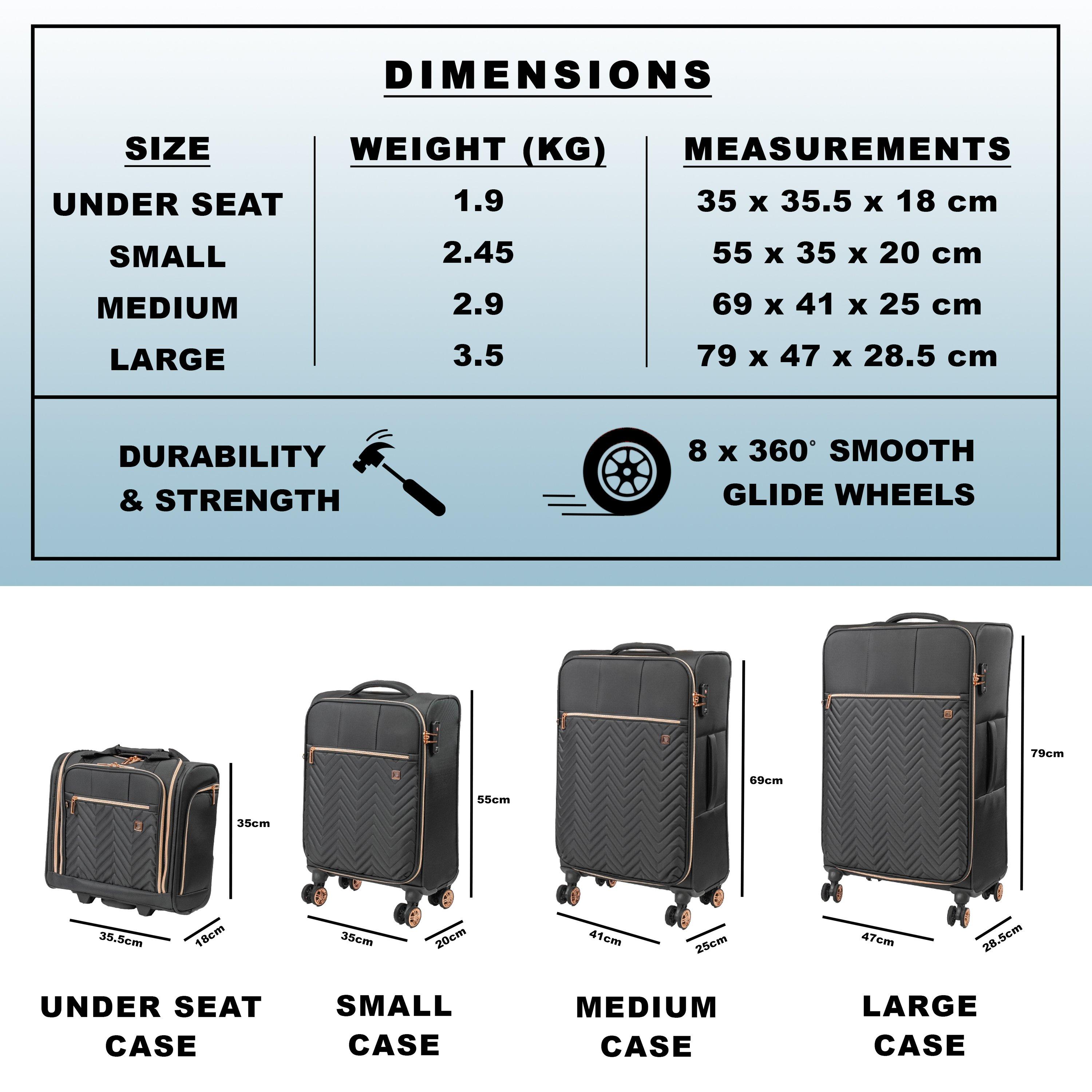 Black - Gino Ferrari - Biella Soft Shell Suitcase Lightweight Luggage - 7