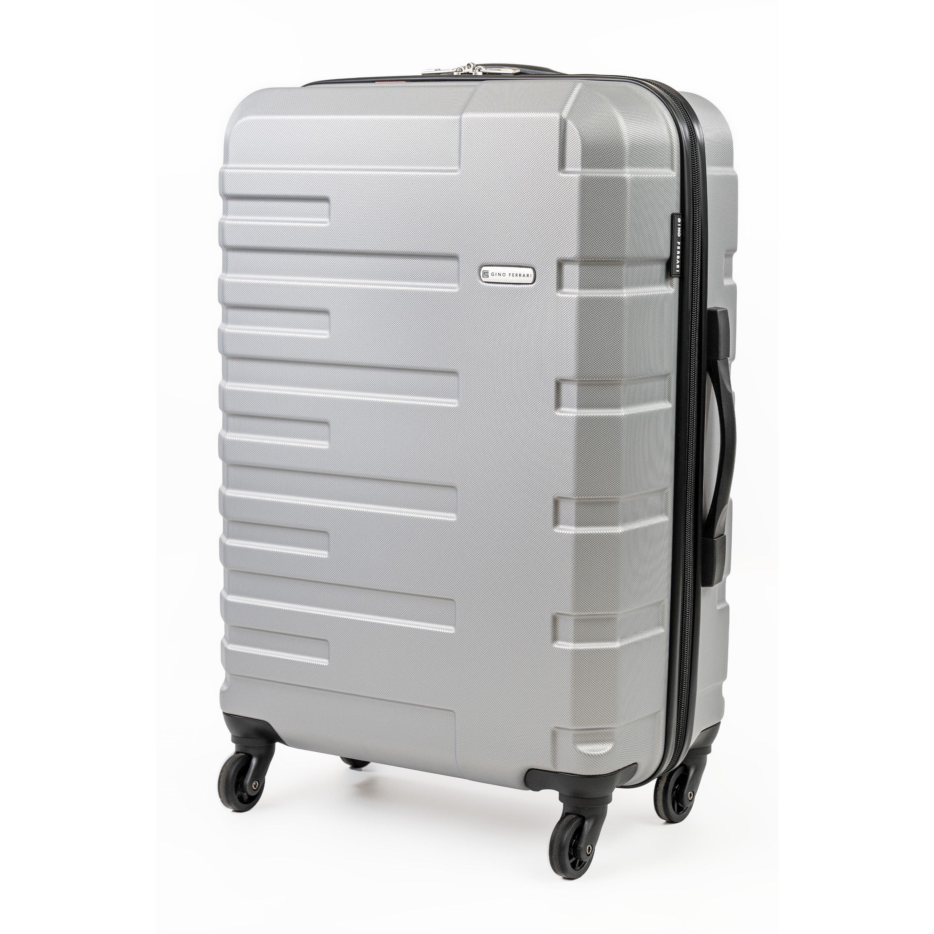 Silver - Gino Ferrari - Lightweight Suitcase Hard Shell Luggage on Wheels - 3
