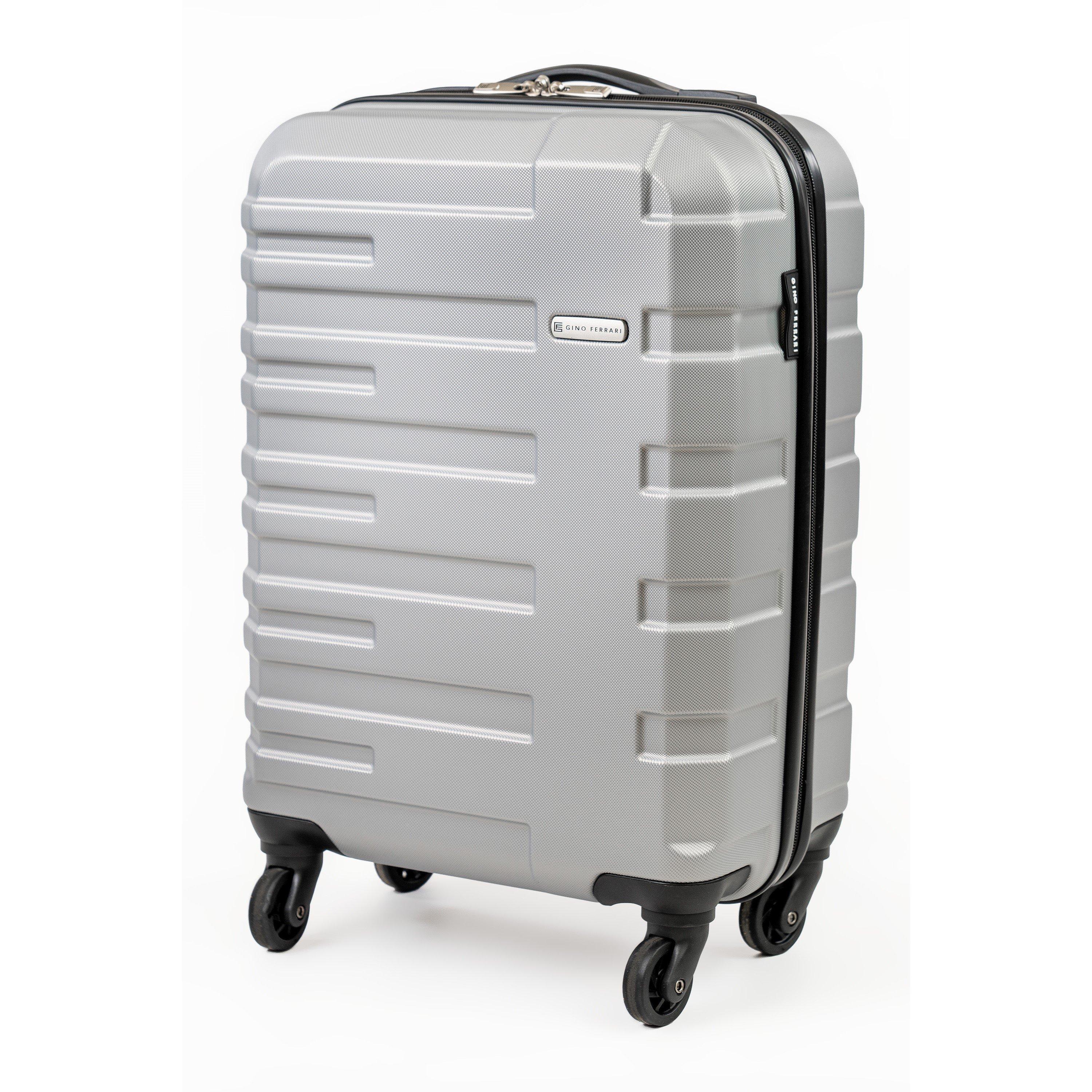 Silver - Gino Ferrari - Lightweight Suitcase Hard Shell Luggage on Wheels - 4