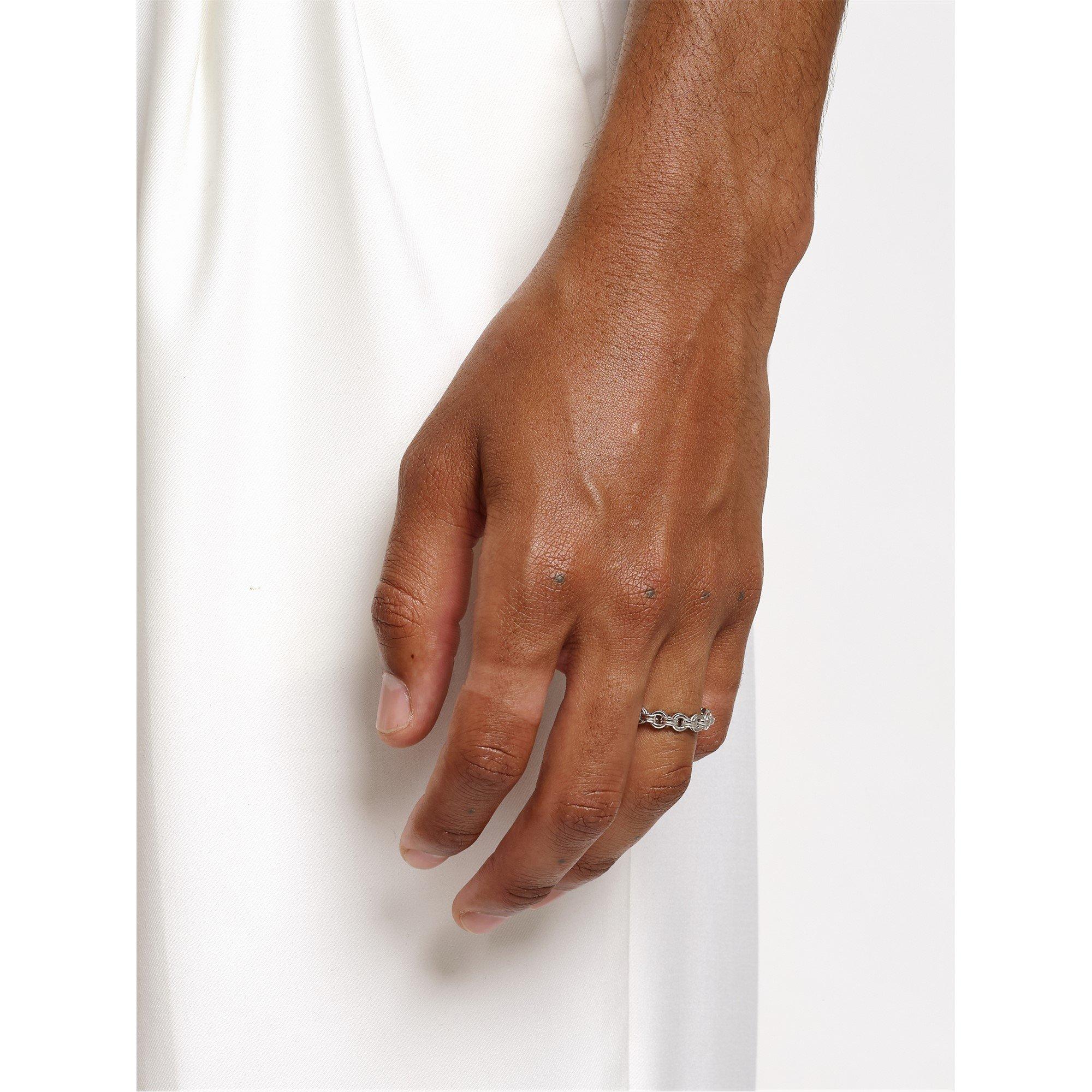 Silver - Hatton Labs - Men's Harbour Chain Ring - 2