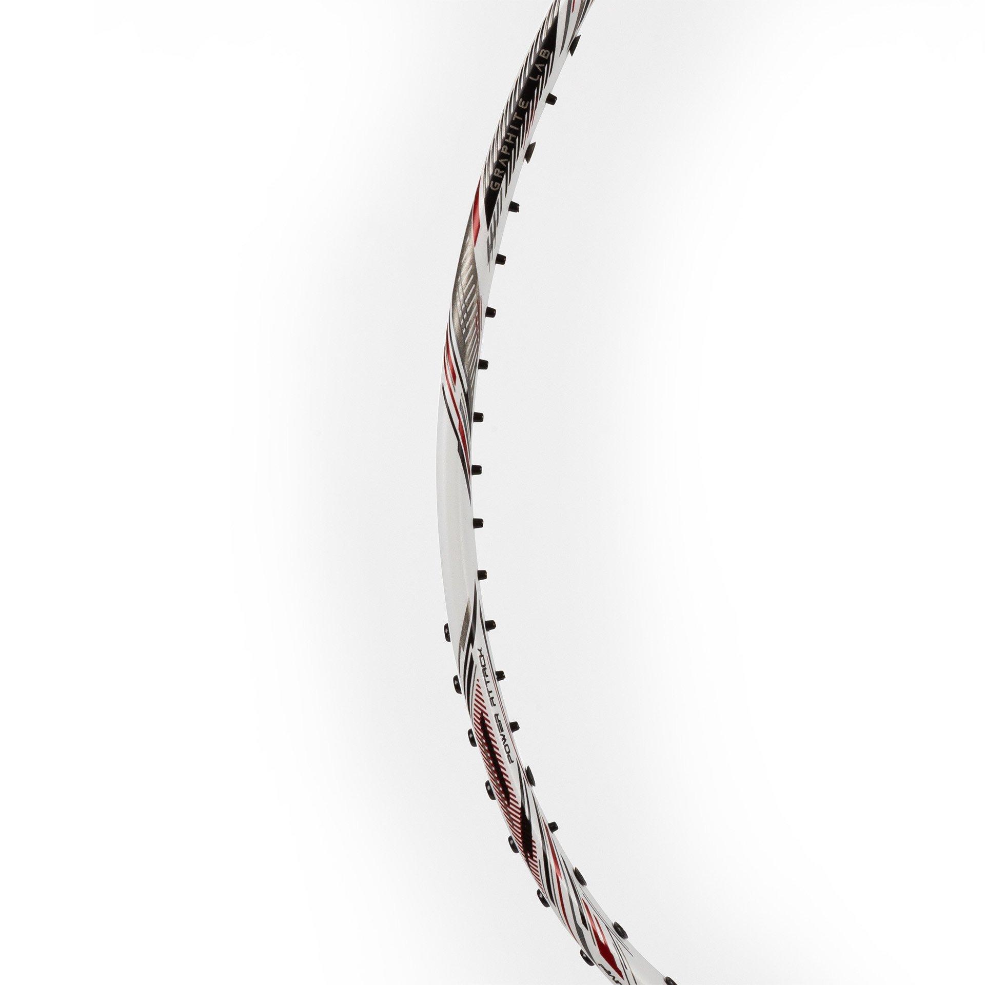 White/Red - Hundred - Hundred Rock Badminton Racket - 4