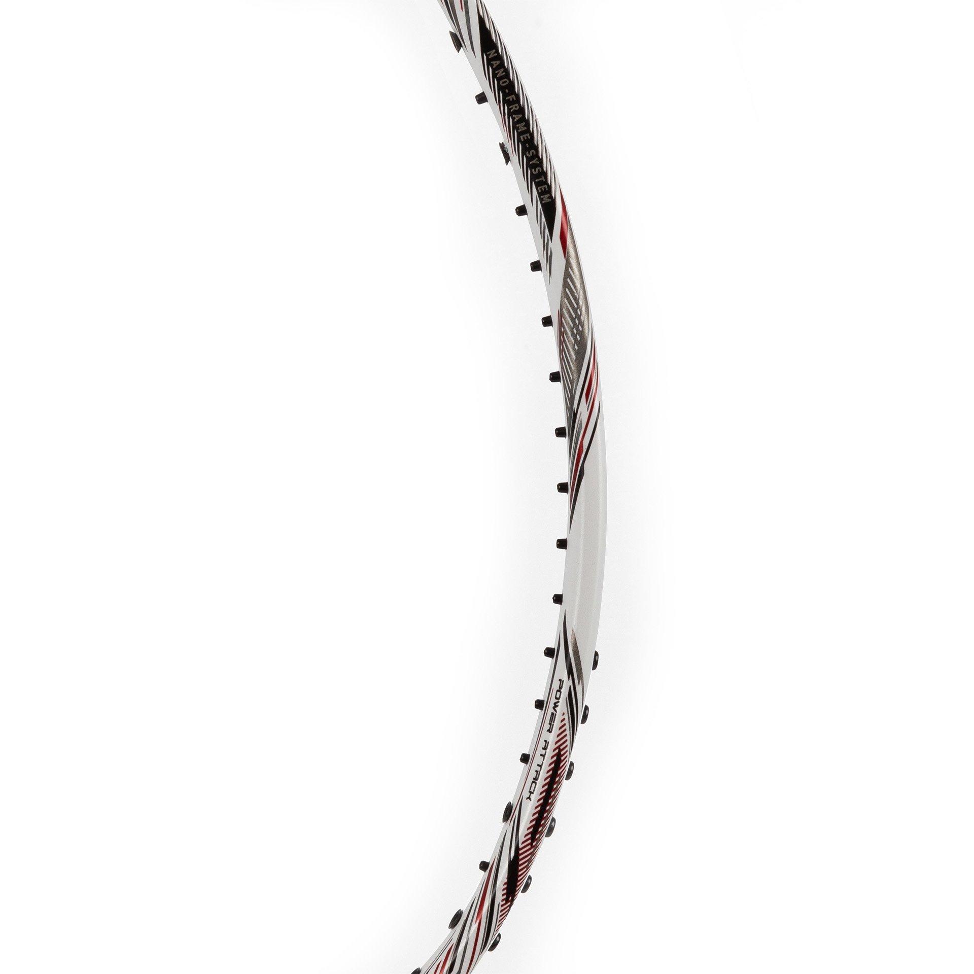 White/Red - Hundred - Hundred Rock Badminton Racket - 5