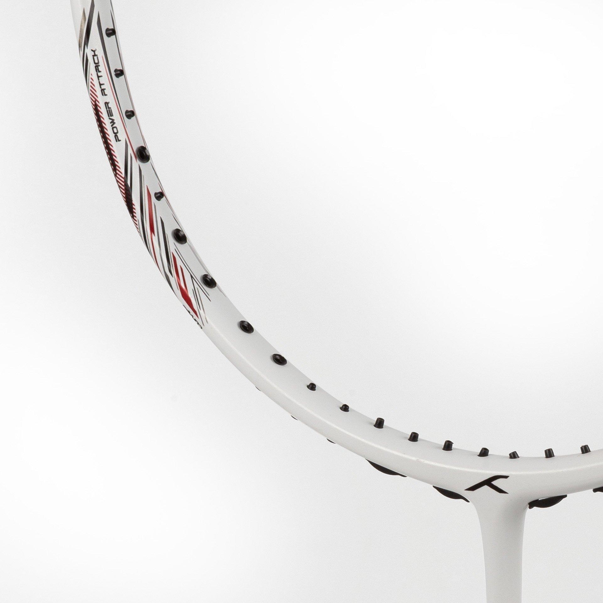 White/Red - Hundred - Hundred Rock Badminton Racket - 7