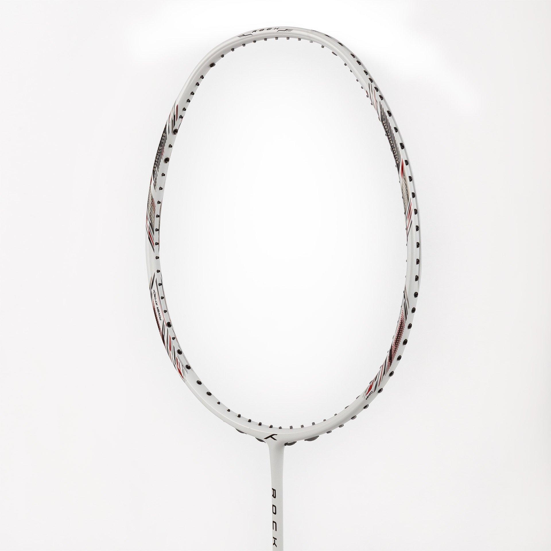 White/Red - Hundred - Hundred Rock Badminton Racket - 8