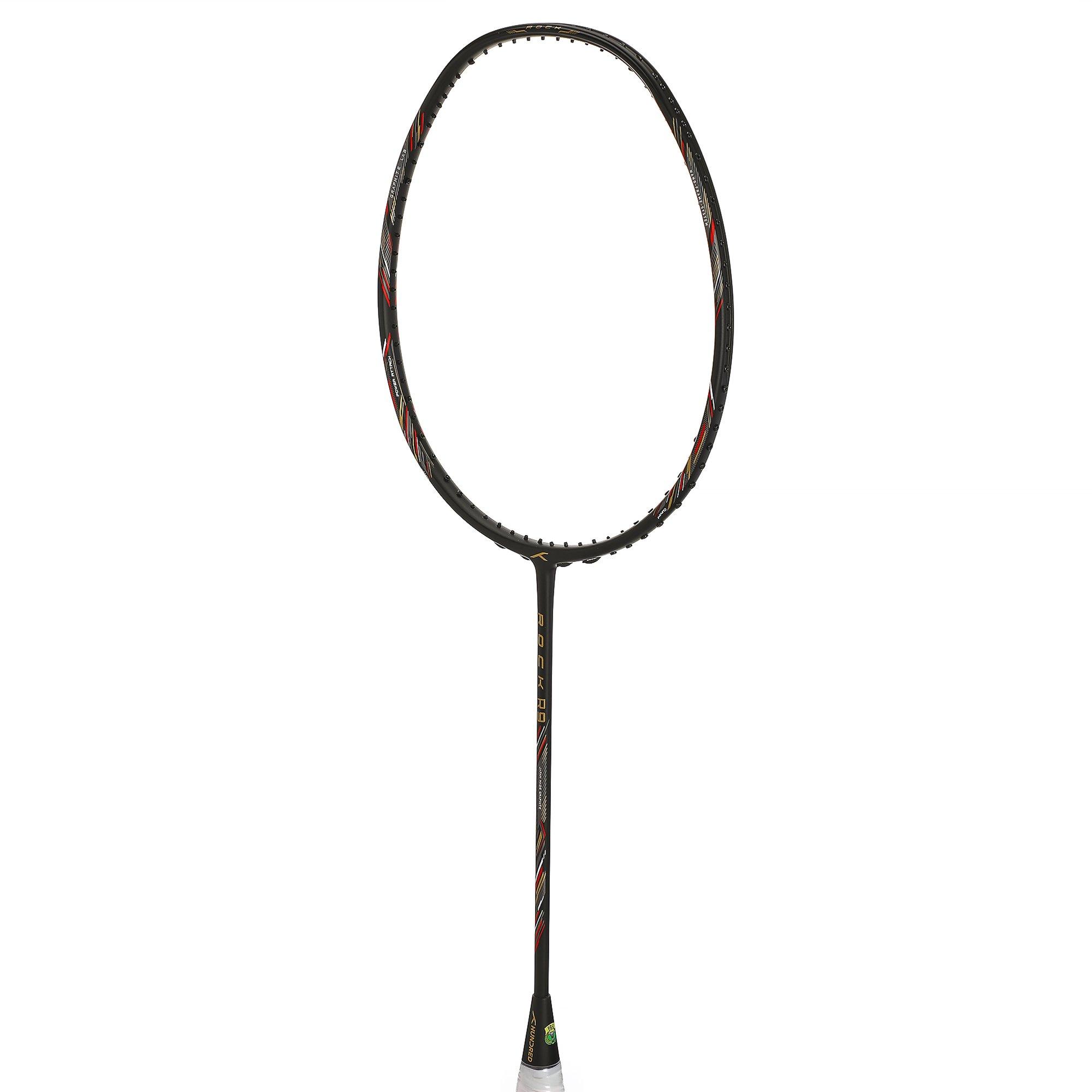 Black/Red - Hundred - Rock Badminton Racket - 2