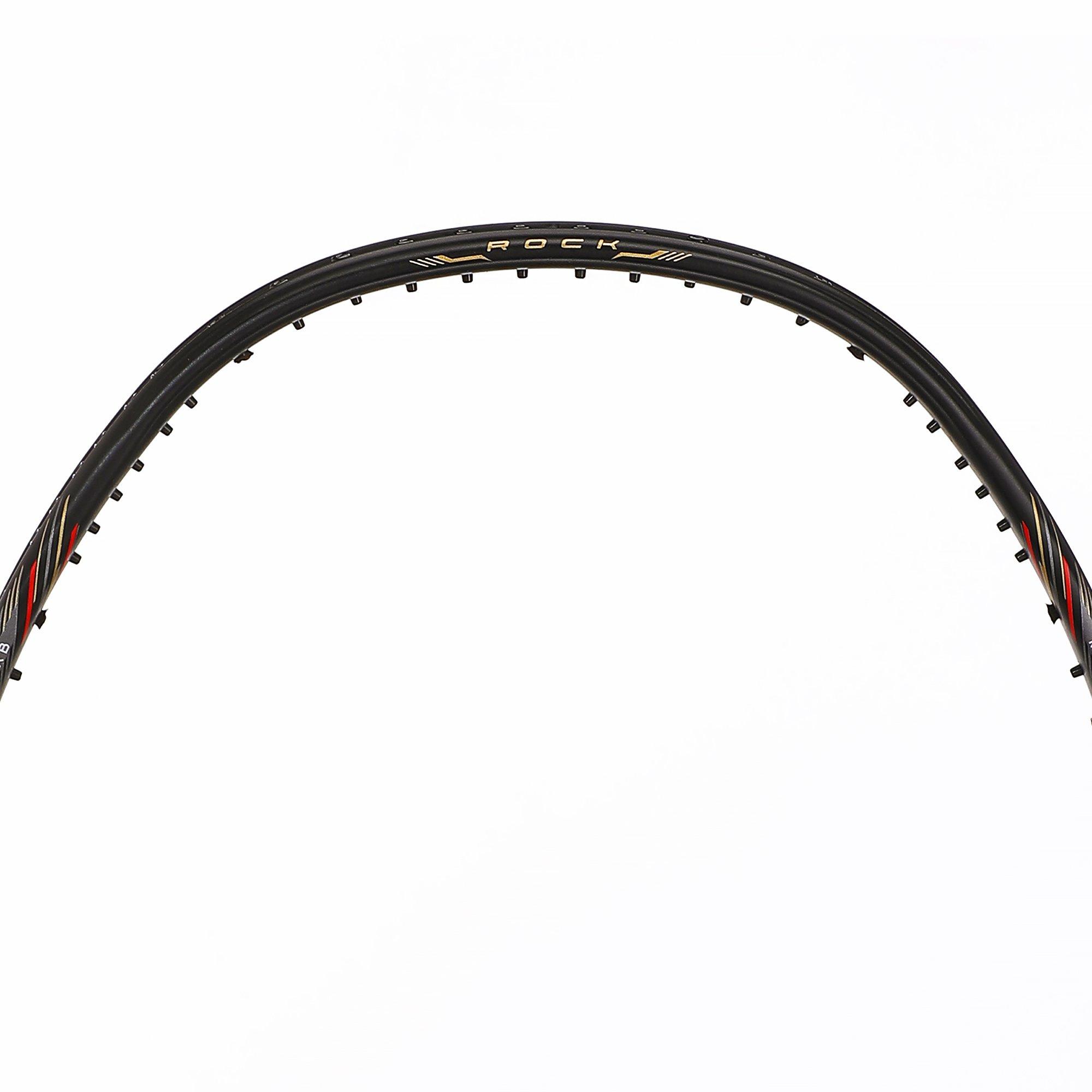 Black/Red - Hundred - Rock Badminton Racket - 10