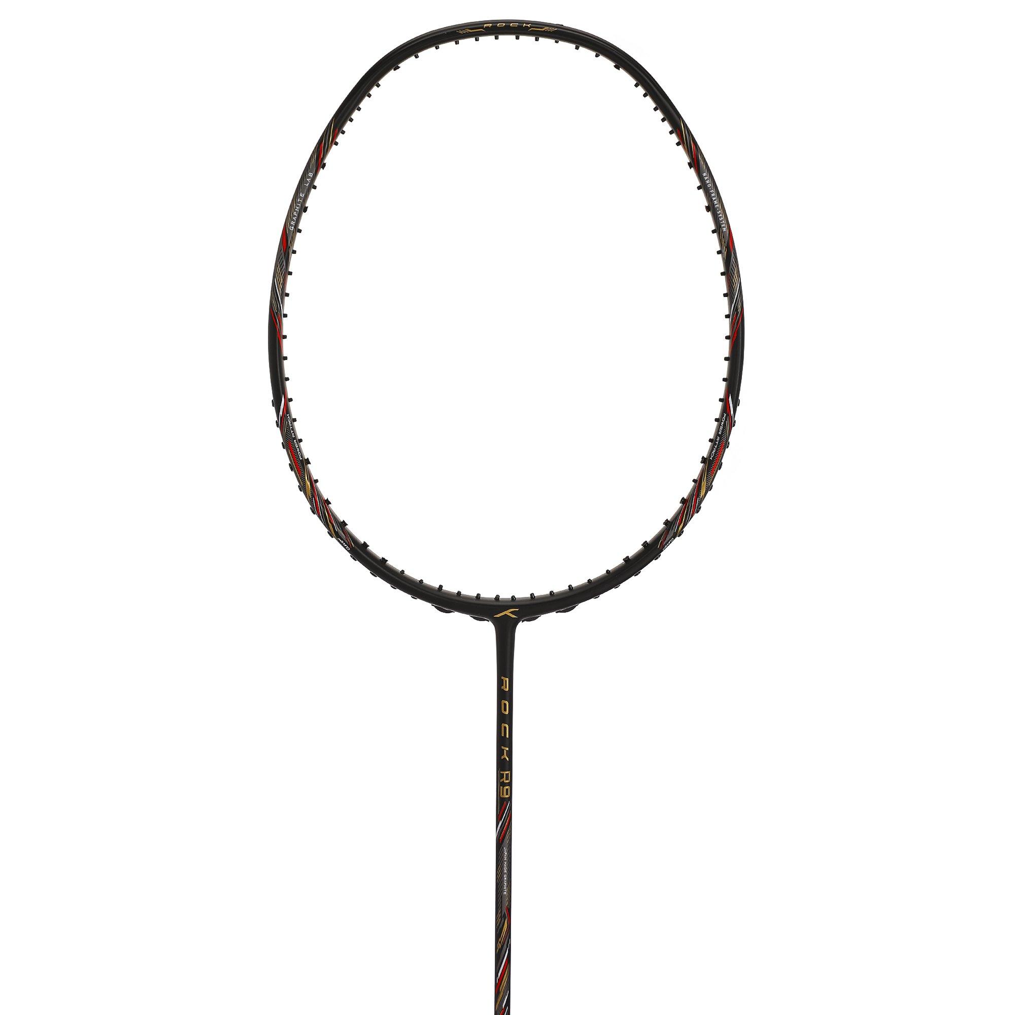 Black/Red - Hundred - Rock Badminton Racket - 4