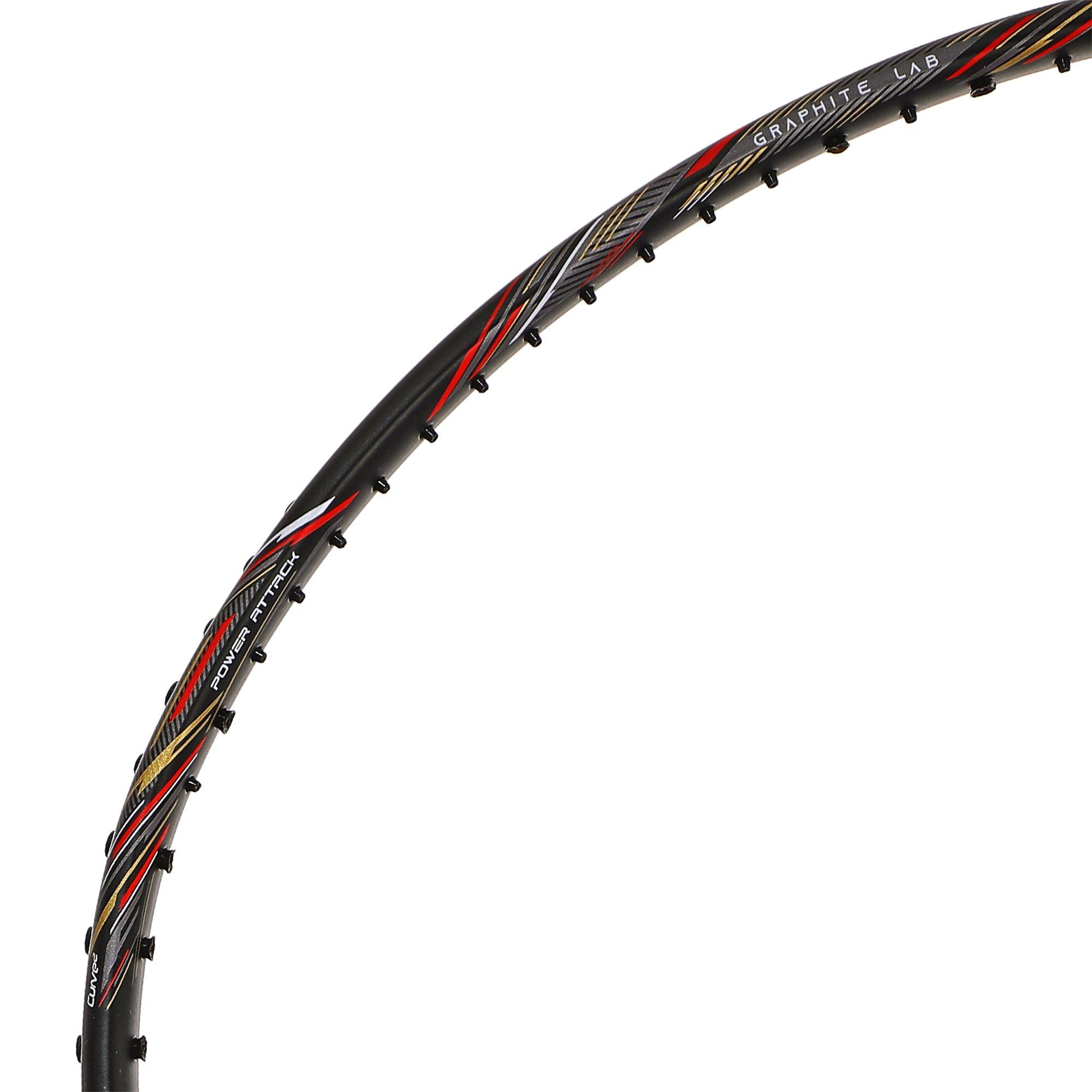 Black/Red - Hundred - Rock Badminton Racket - 9