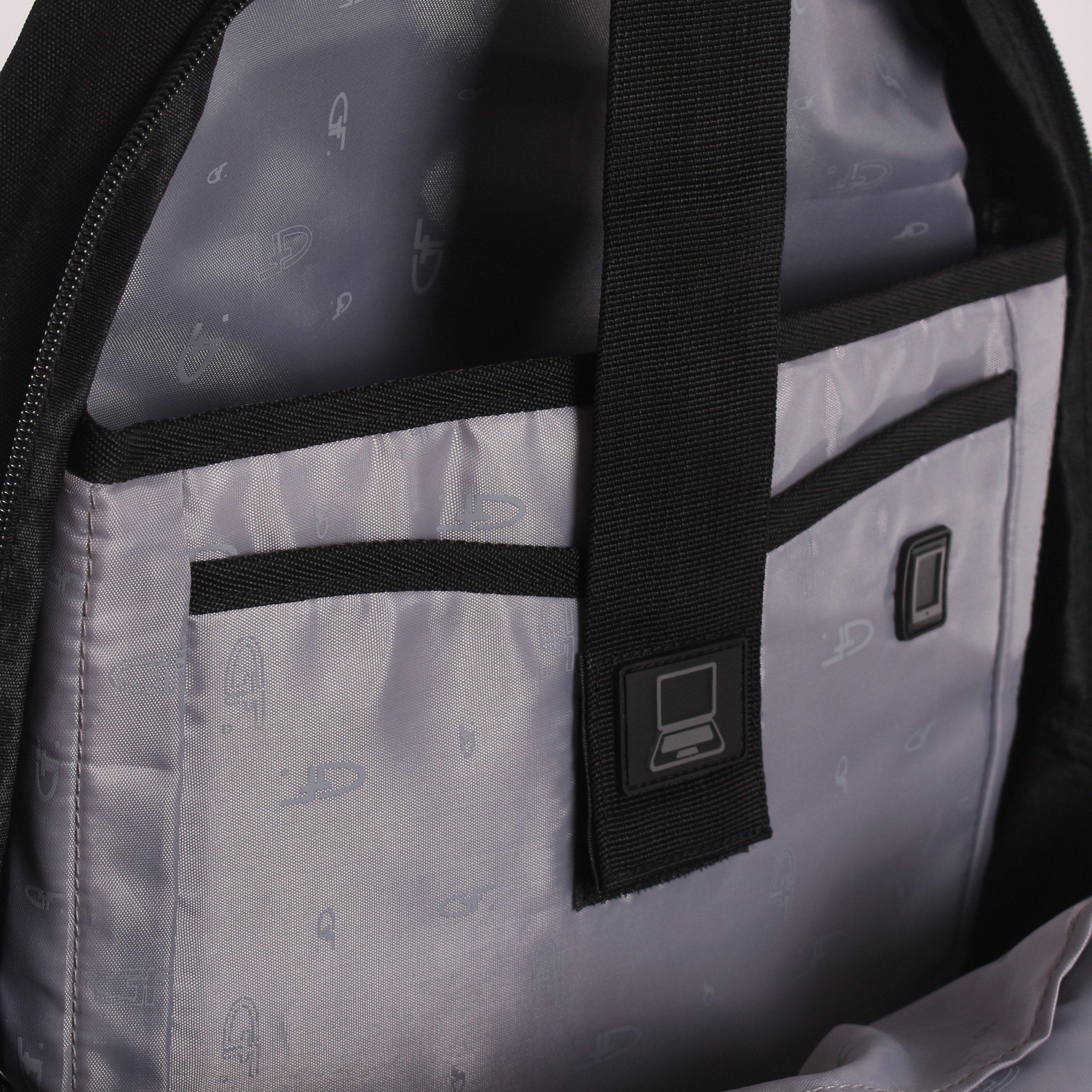 Black - Gino Ferrari - Eros 30L Laptop Backpack Tablet Bag Organiser - 6