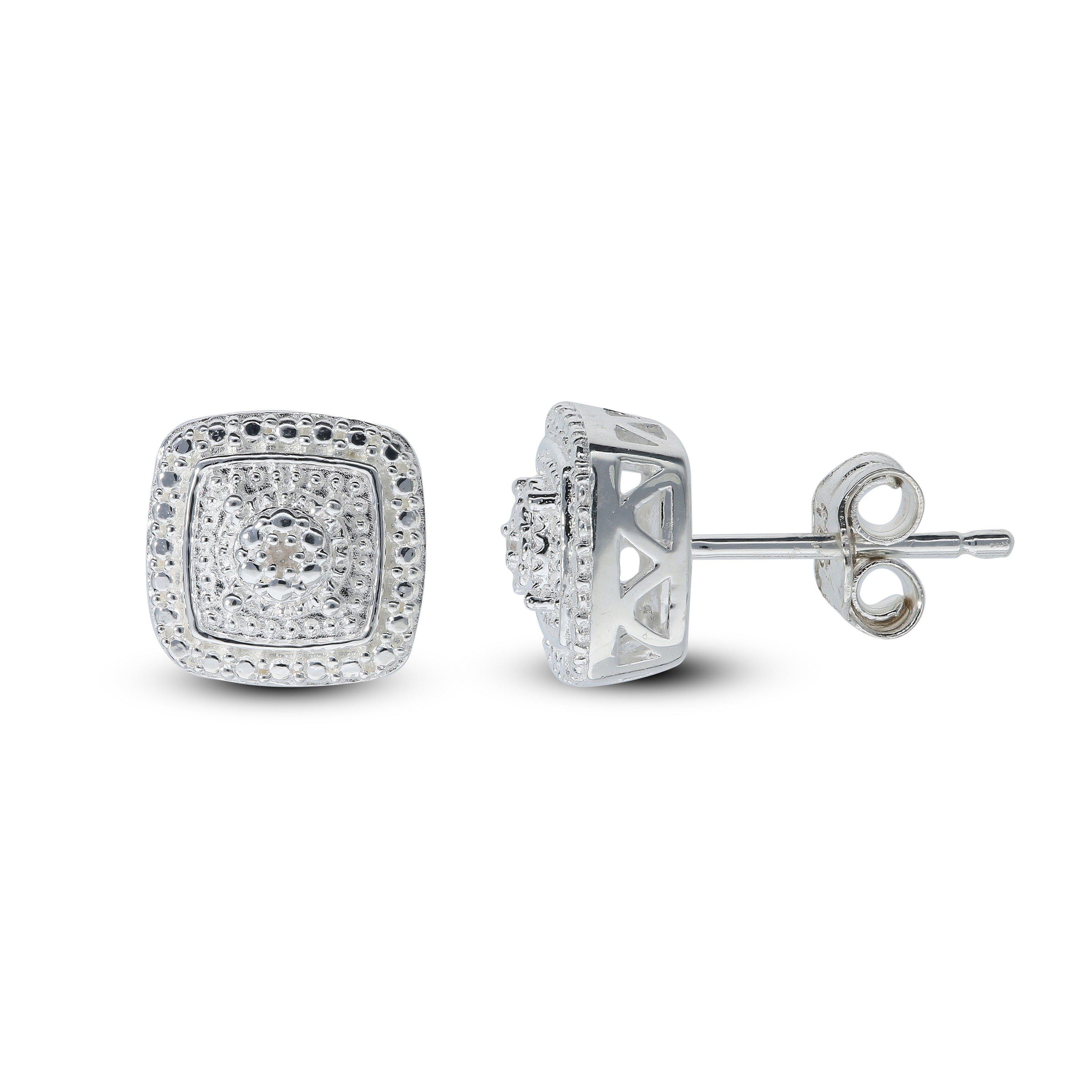 Silver - Be You - Sterling Silver Diamond Earring & Pendant Set - 2