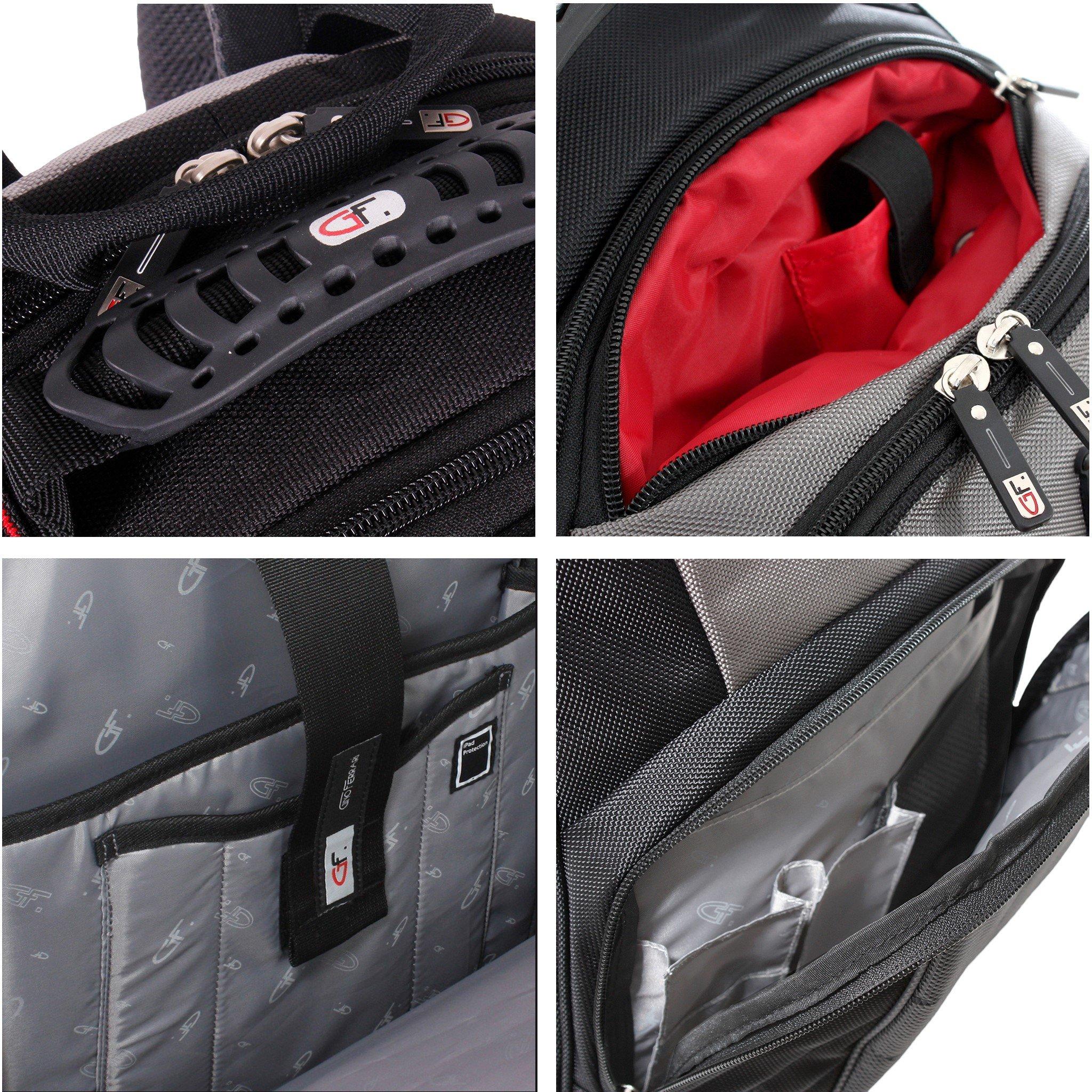 Black - Gino Ferrari - Astor Multifunction 30.6L Laptop Backpack Bag - 2