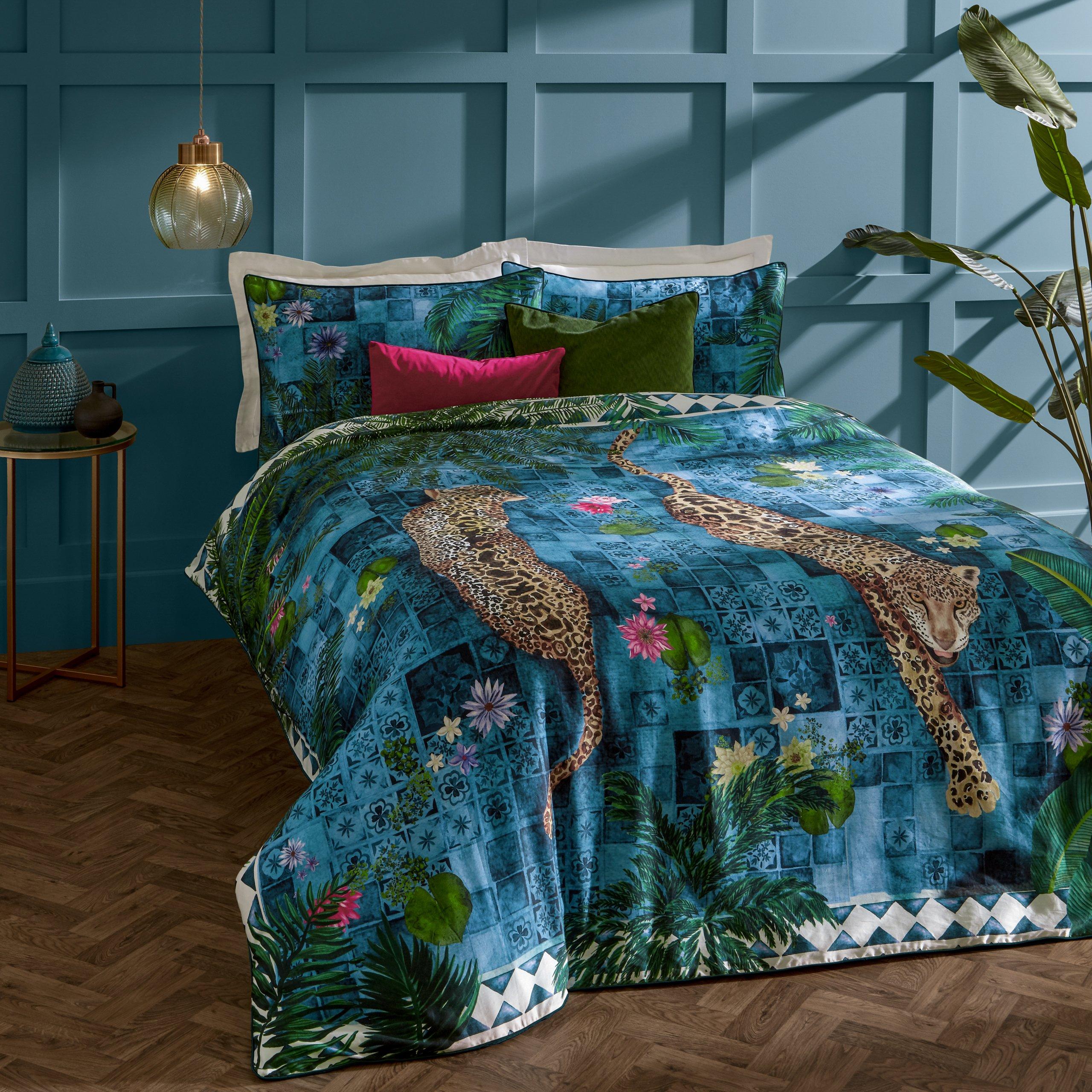 Botanical Riches Majorelle Exotic Duvet Set