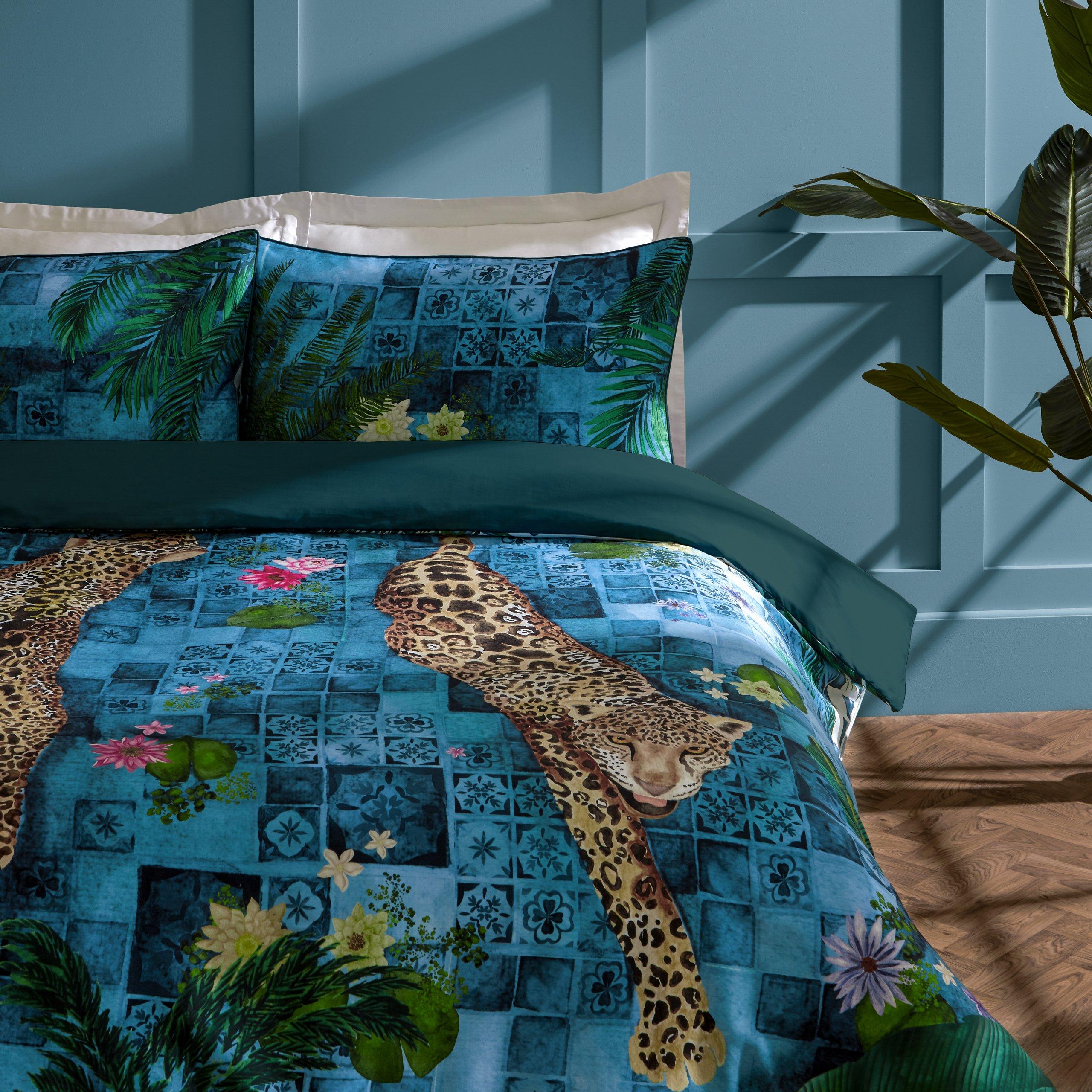 Azure Blue - Botanical Riches - Majorelle Exotic Duvet Set - 2