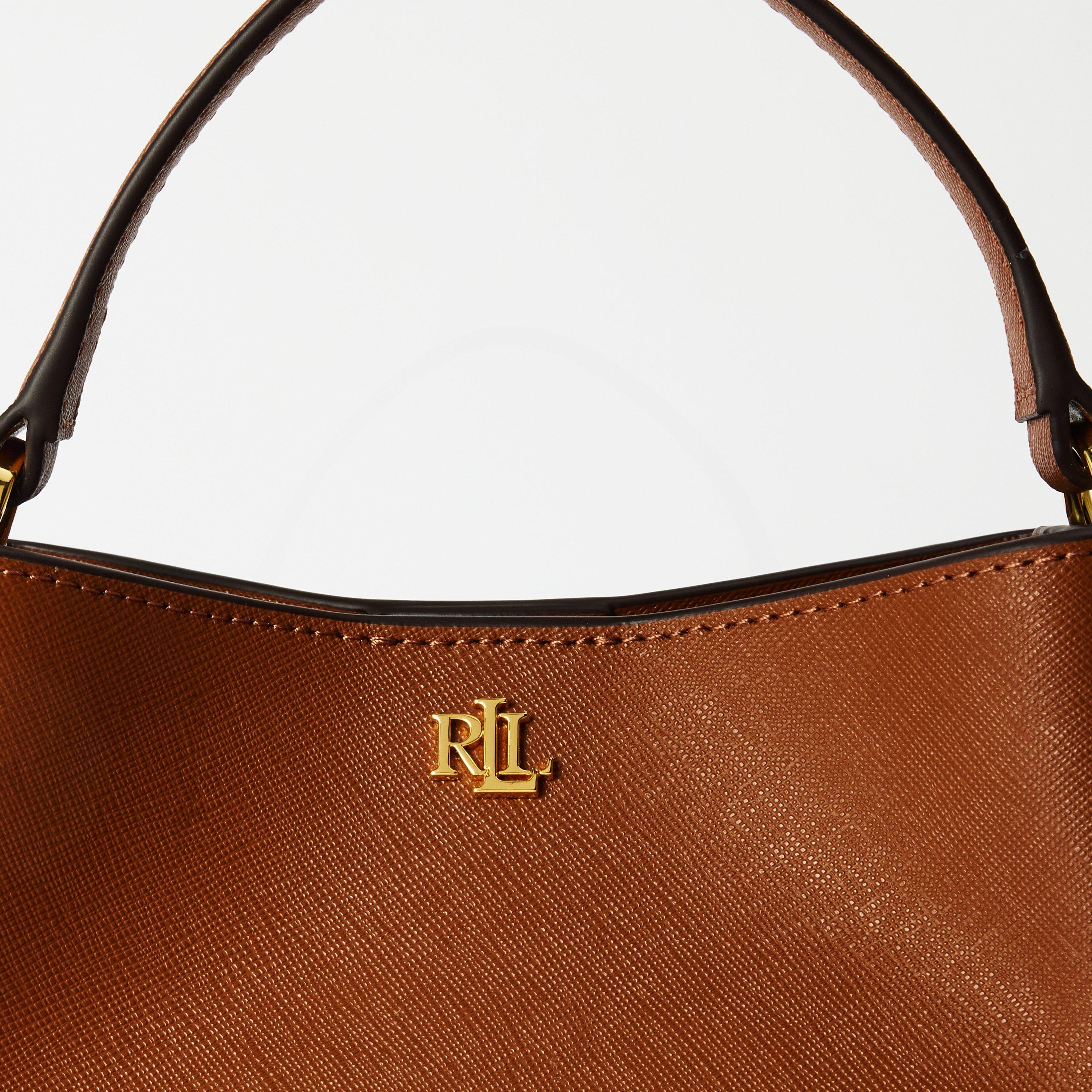 LAUREN TAN - Lauren by Ralph Lauren - Women's Real Leather Reese Bucket Bag - 4
