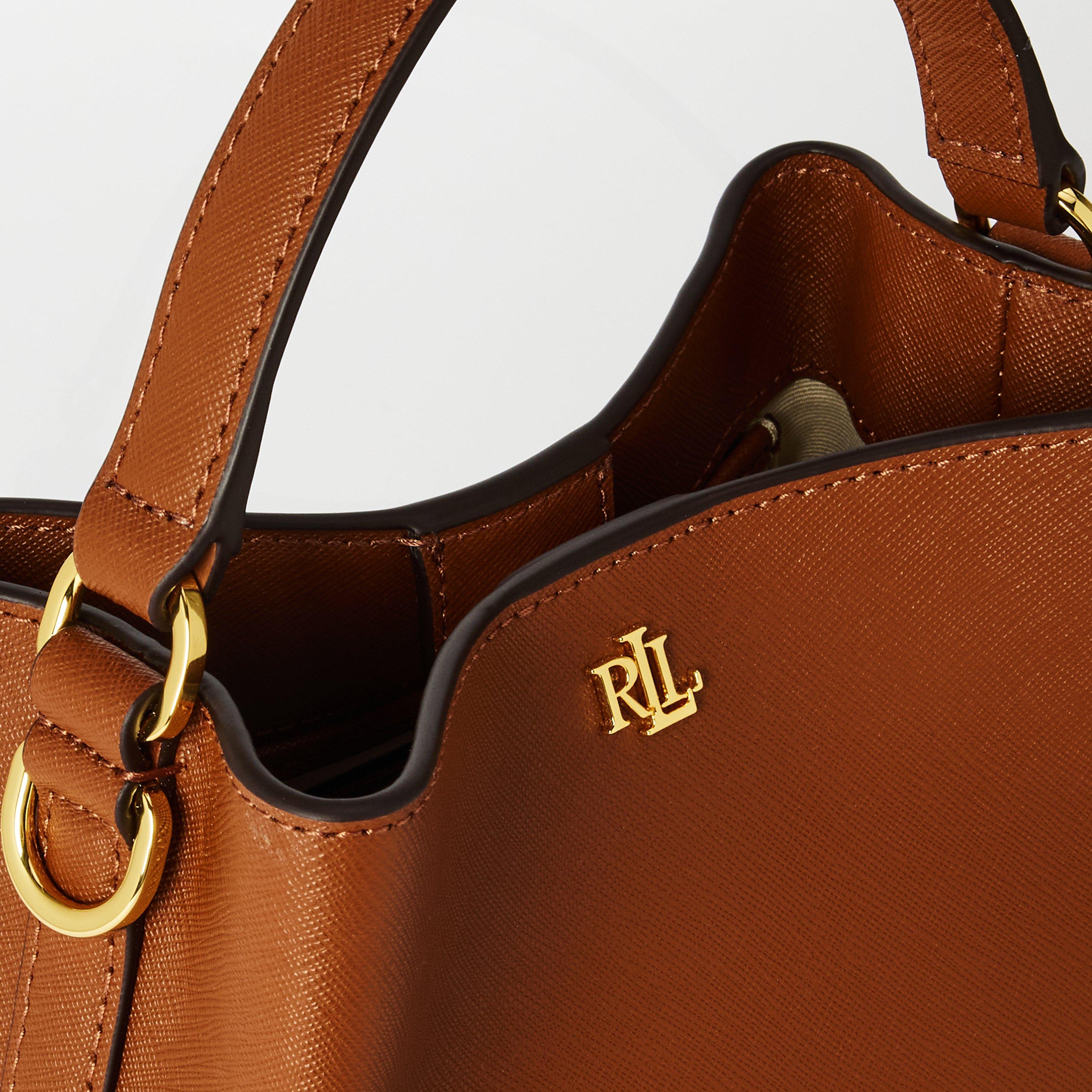 LAUREN TAN - Lauren by Ralph Lauren - Women's Real Leather Reese Bucket Bag - 5