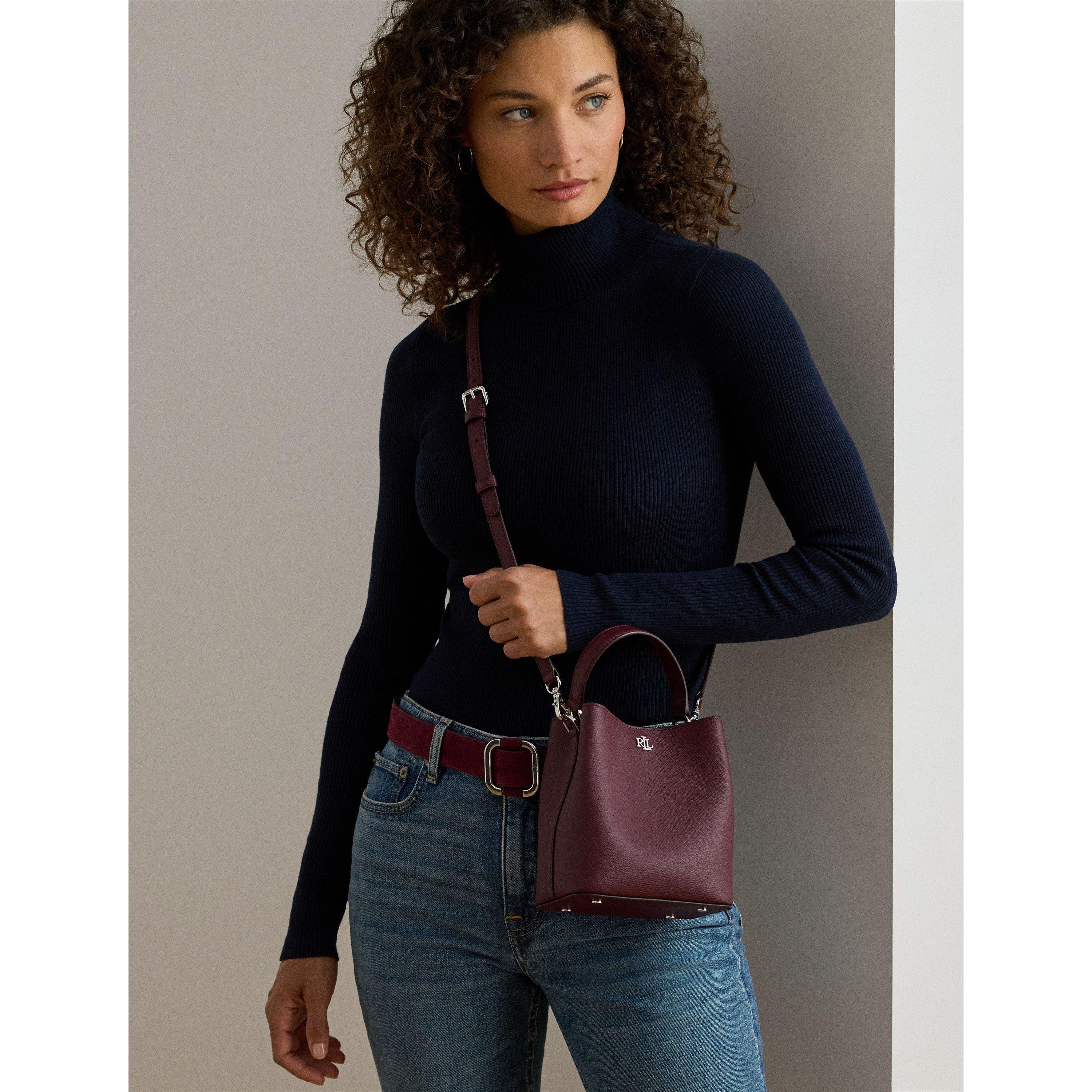 DARK GARNET - Lauren by Ralph Lauren - Women's Reese Bucket Bag - 3