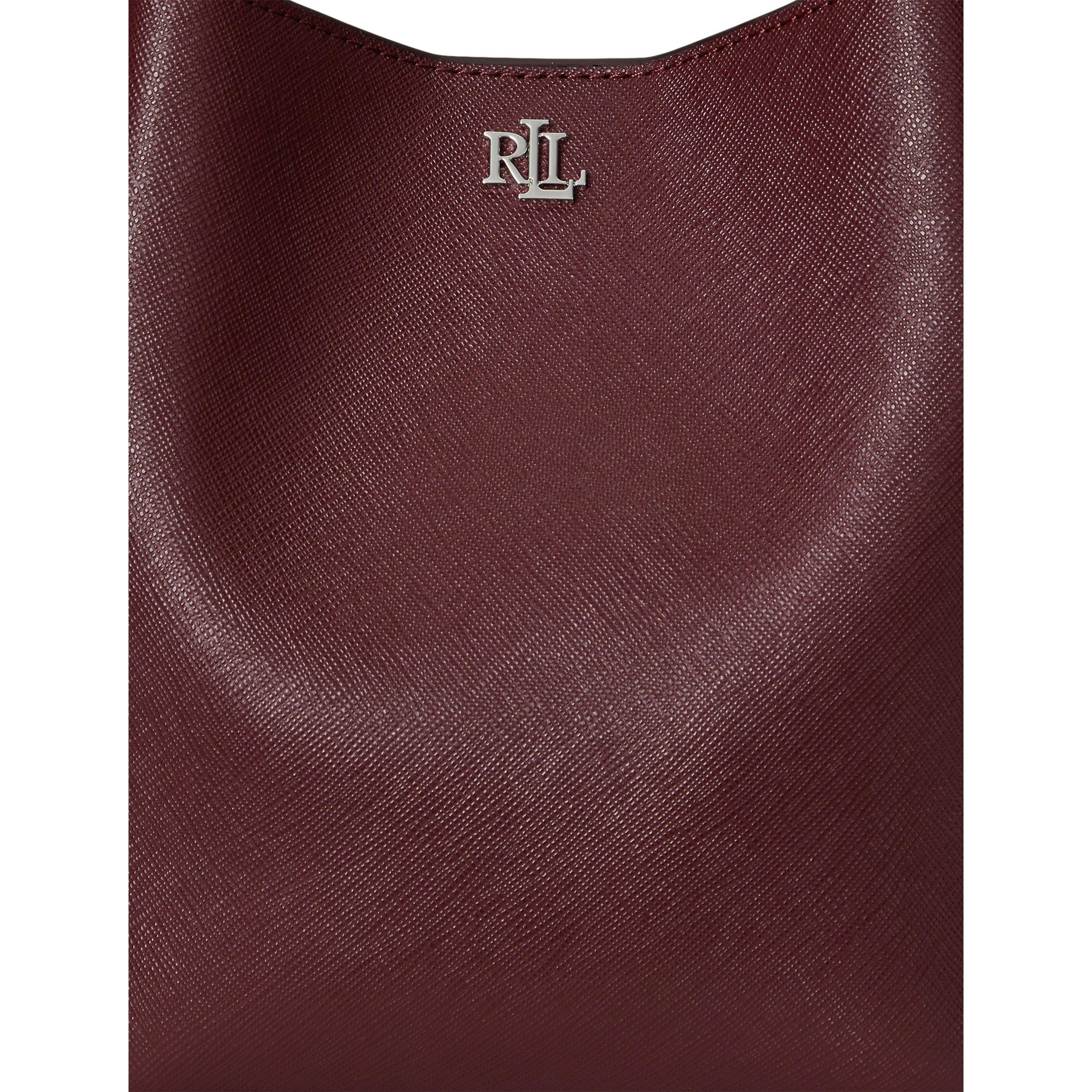 DARK GARNET - Lauren by Ralph Lauren - Women's Reese Bucket Bag - 5