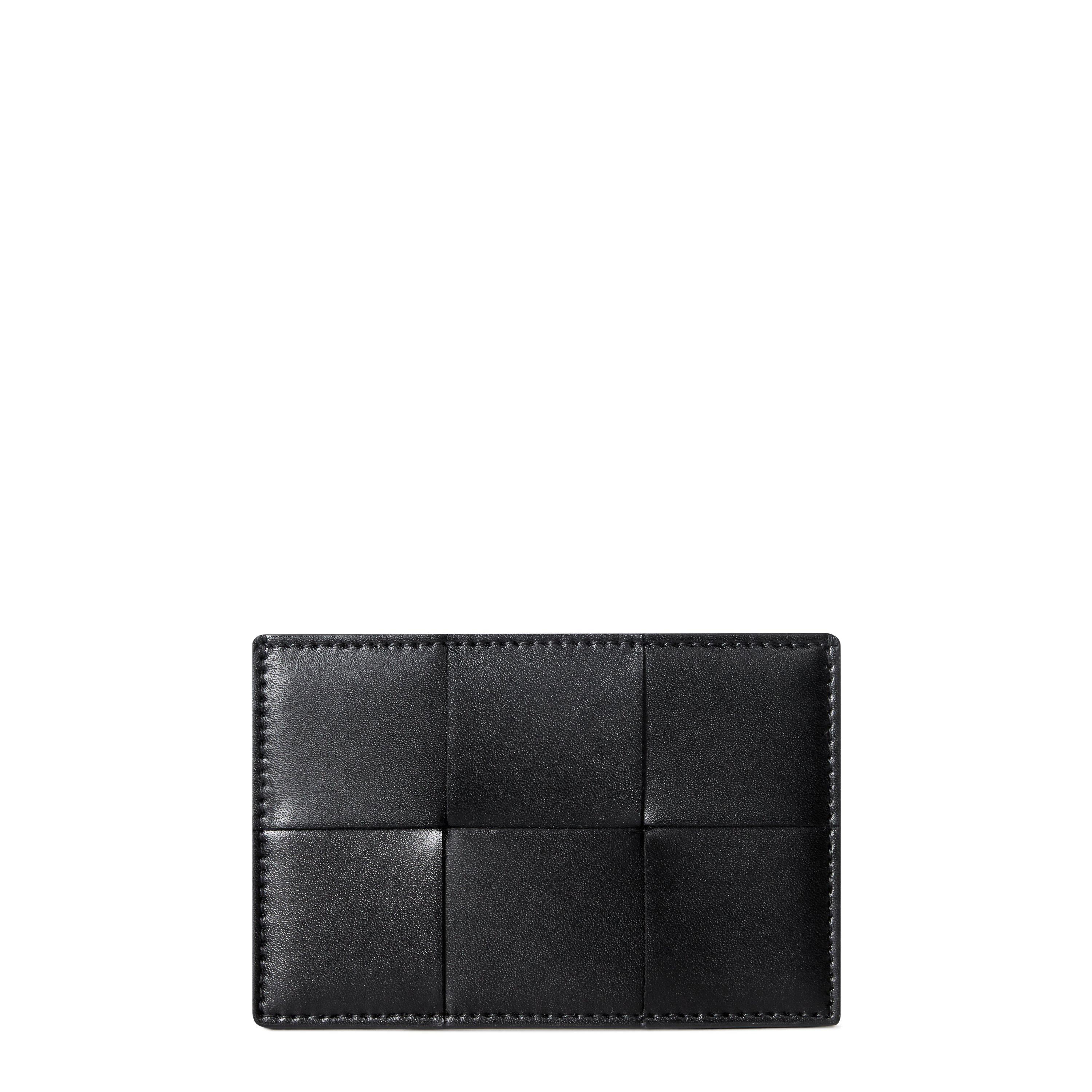 Bottega Veneta Intreccio Urban Leather Card Holder - Black