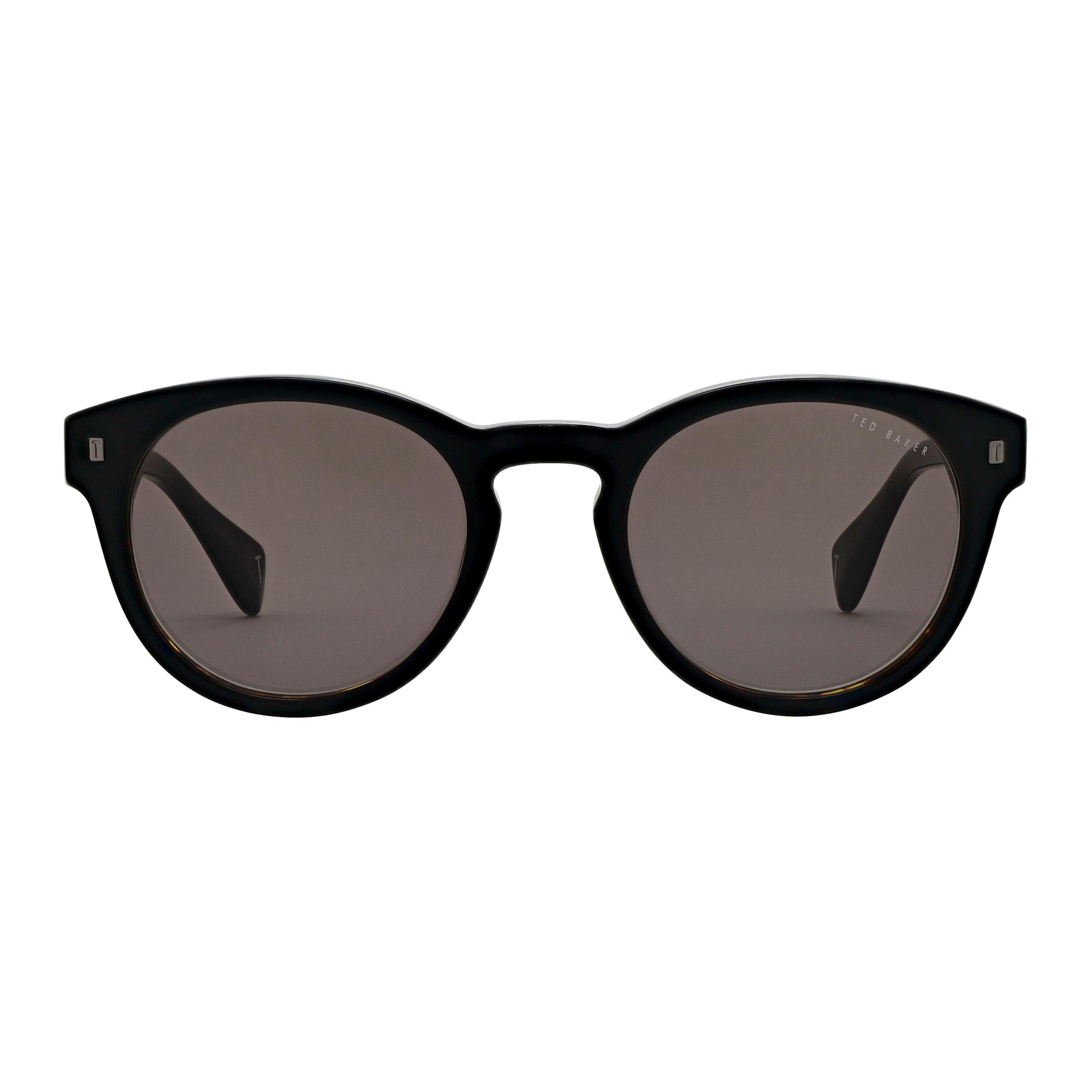 Black On Tort - Ted Baker - Men's Bak Dax Round Sunglasses - 1