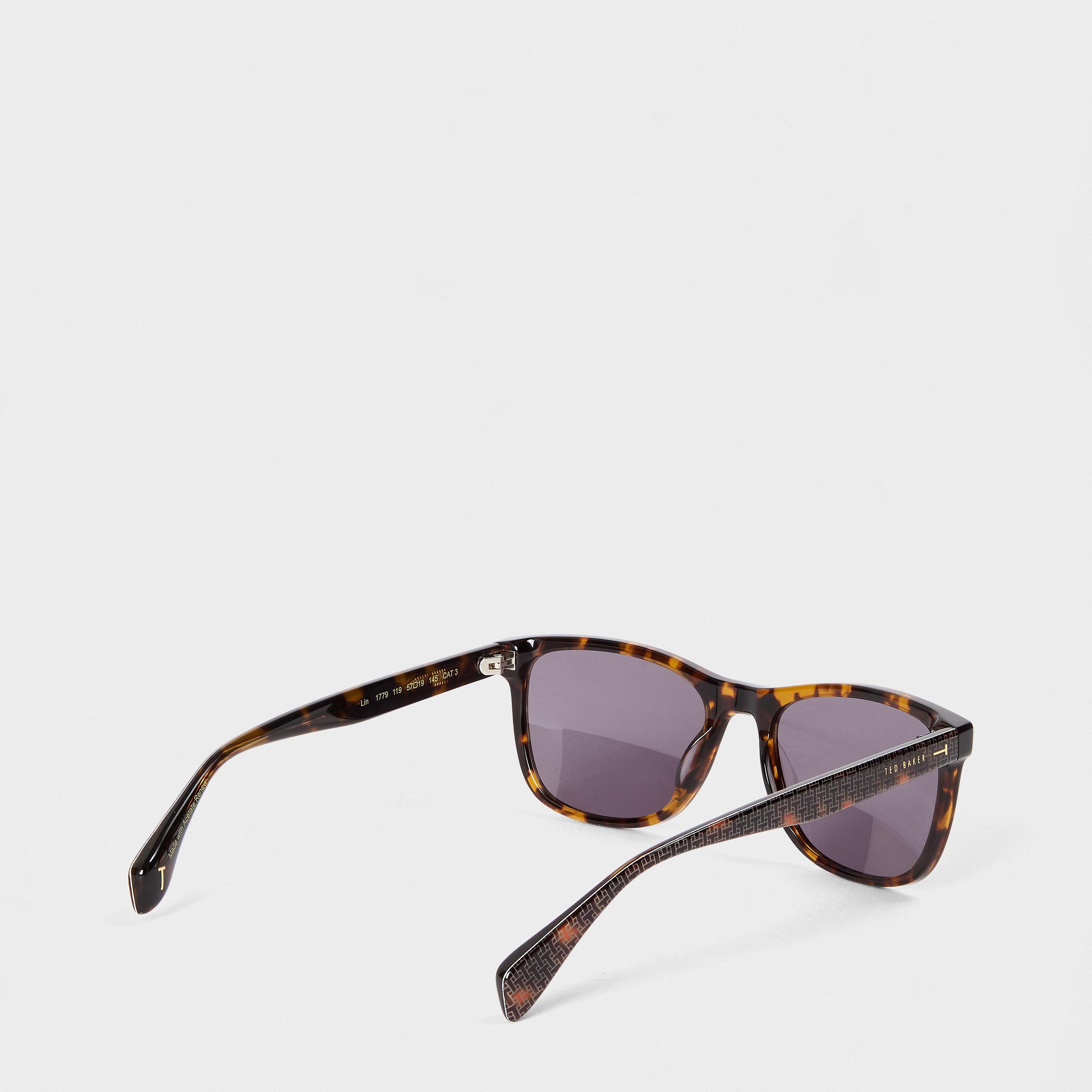 Classic Tort - Ted Baker - Men's Bak Lin Rectangle Sunglasses - 2