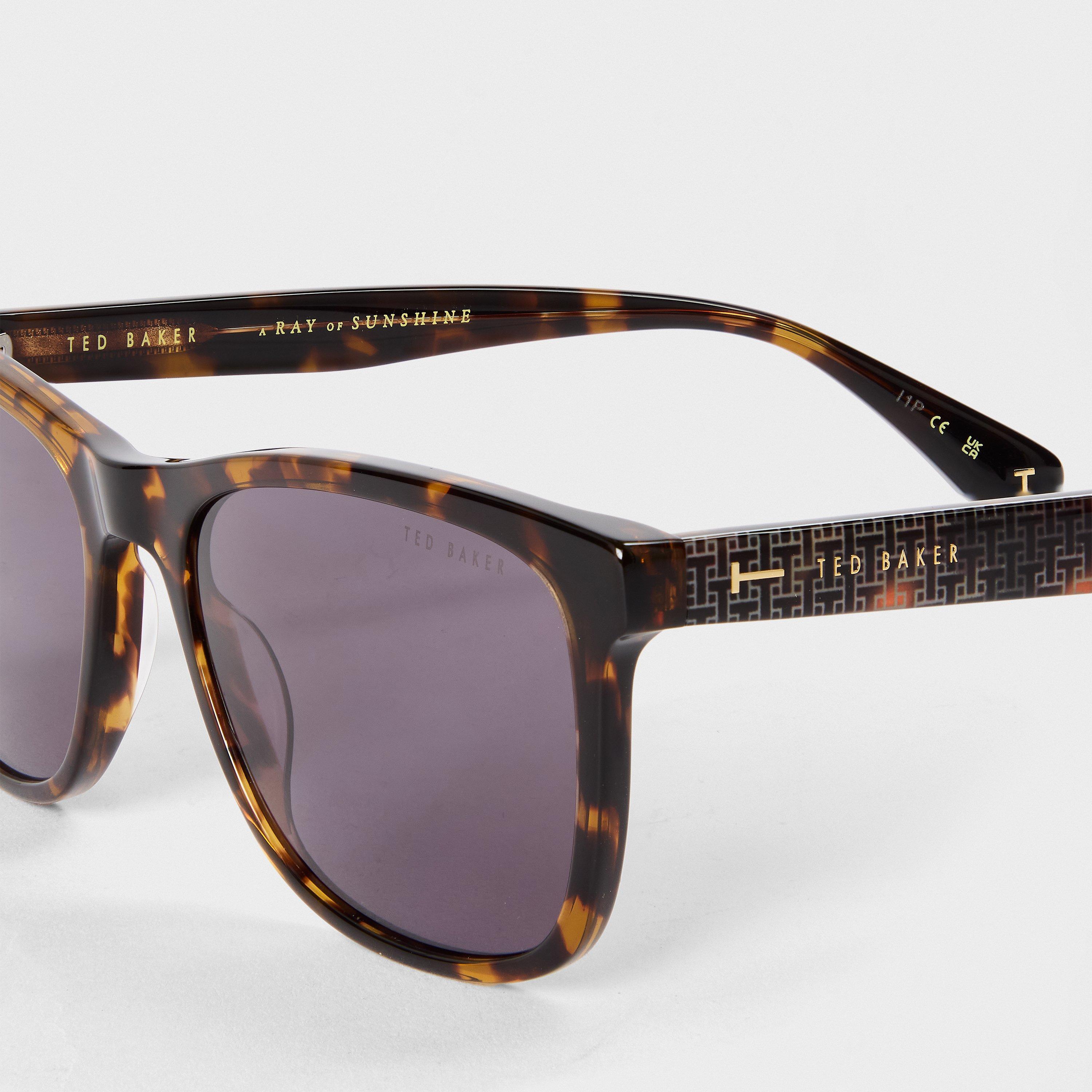 Classic Tort - Ted Baker - Men's Bak Lin Rectangle Sunglasses - 5