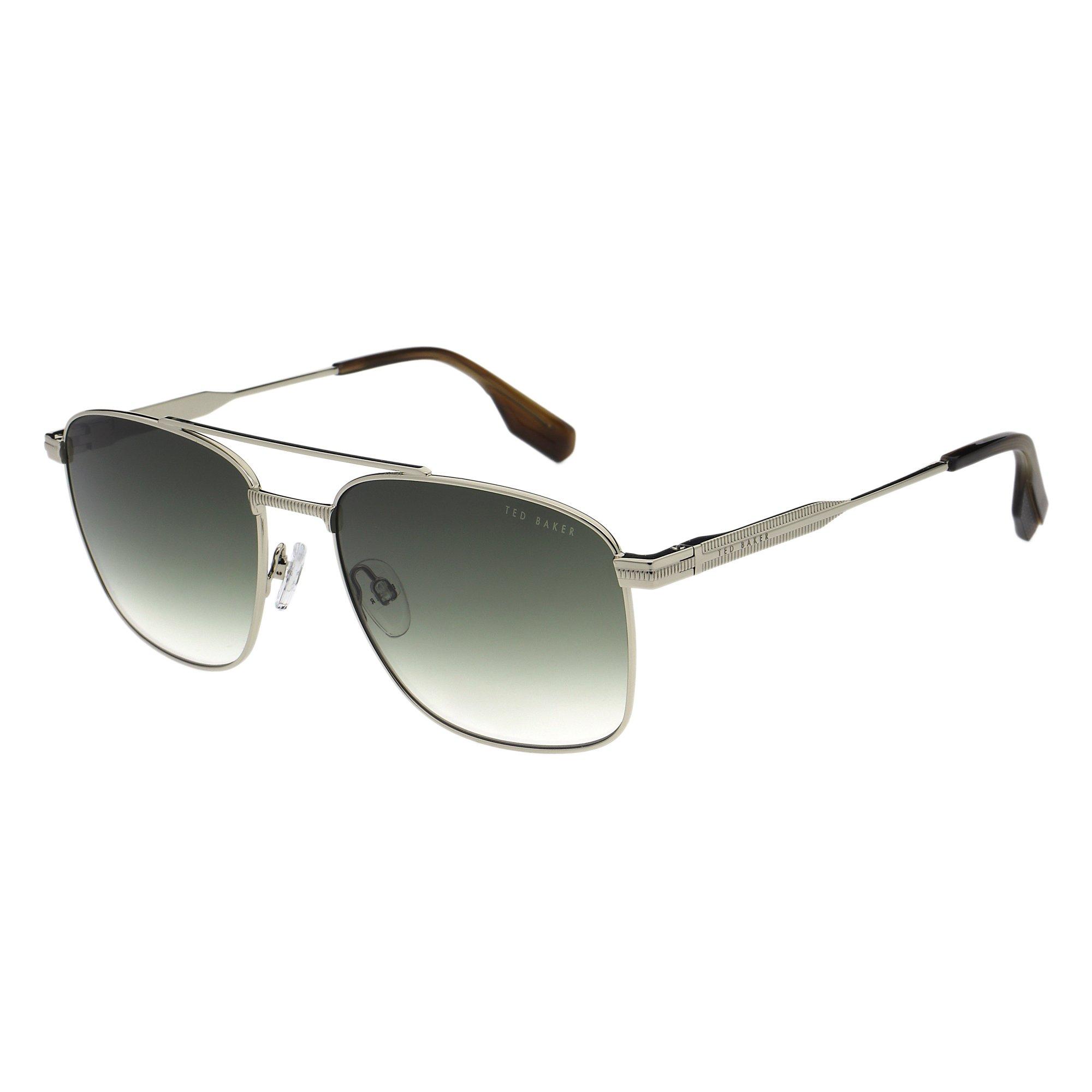 Silver - Ted Baker - Men's Bak Chase Rectangle Sunglasses - 2