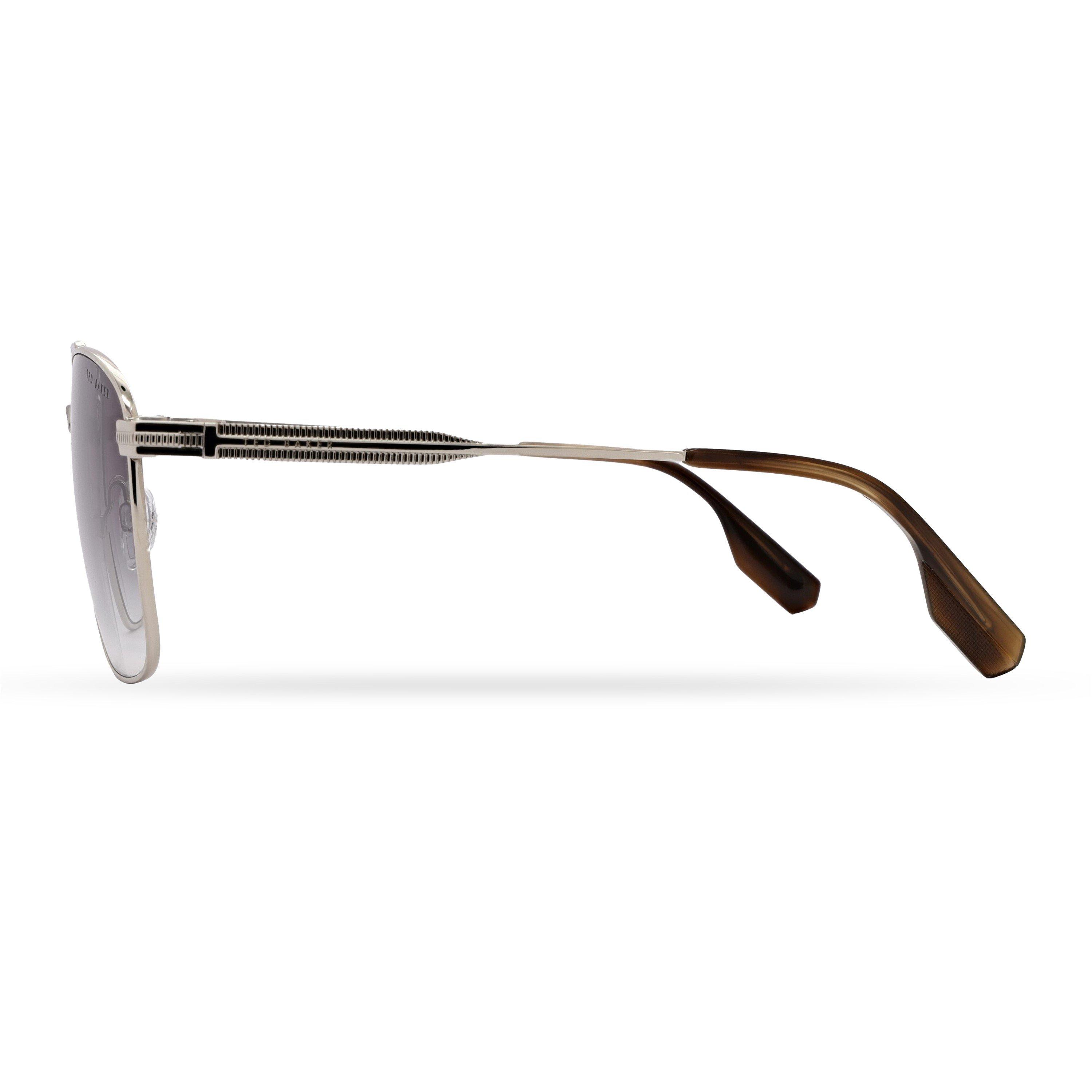 Silver - Ted Baker - Men's Bak Chase Rectangle Sunglasses - 3