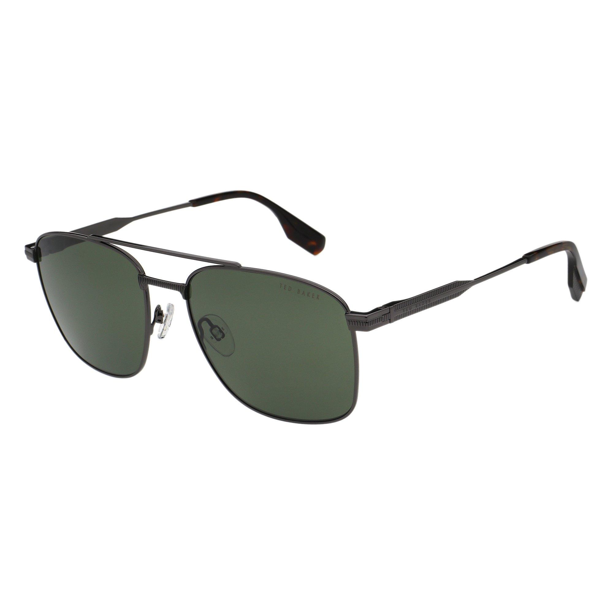 Dark Gun - Ted Baker - Men's Bak Chase UV Protection Rectangle Sunglasses - 2