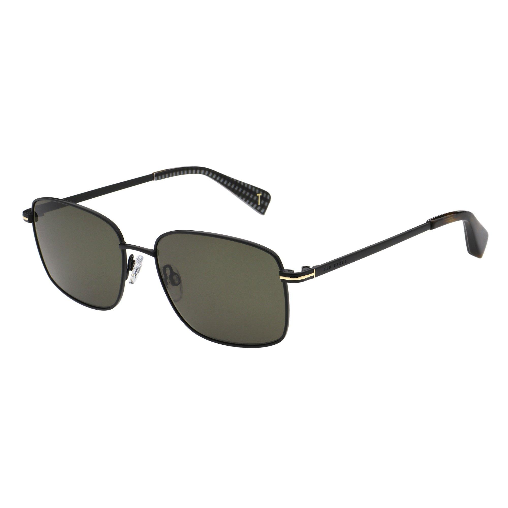 Matte Black - Ted Baker - Men's Bak Lance Rectangle Sunglasses - 2