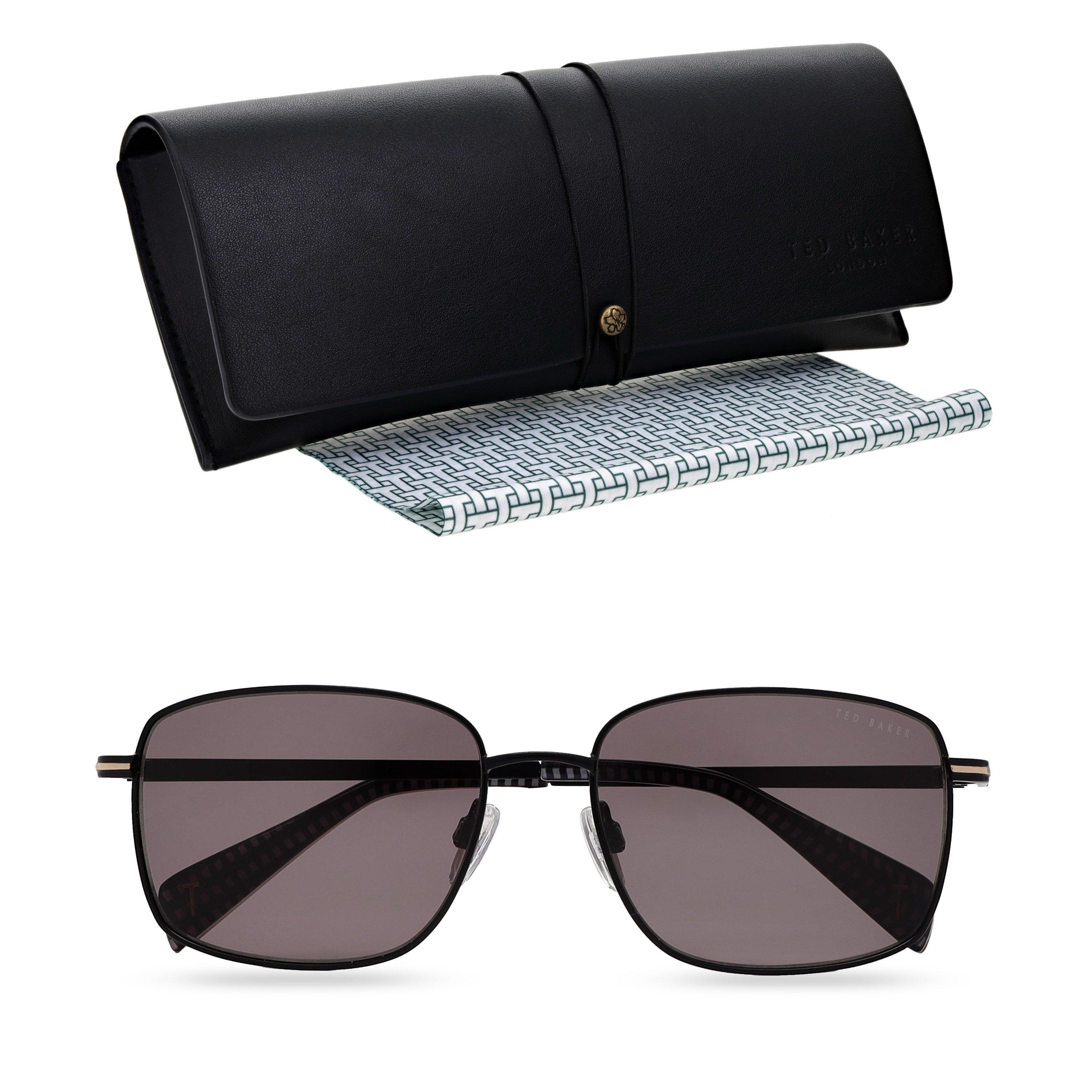 Matte Black - Ted Baker - Men's Bak Lance Rectangle Sunglasses - 4