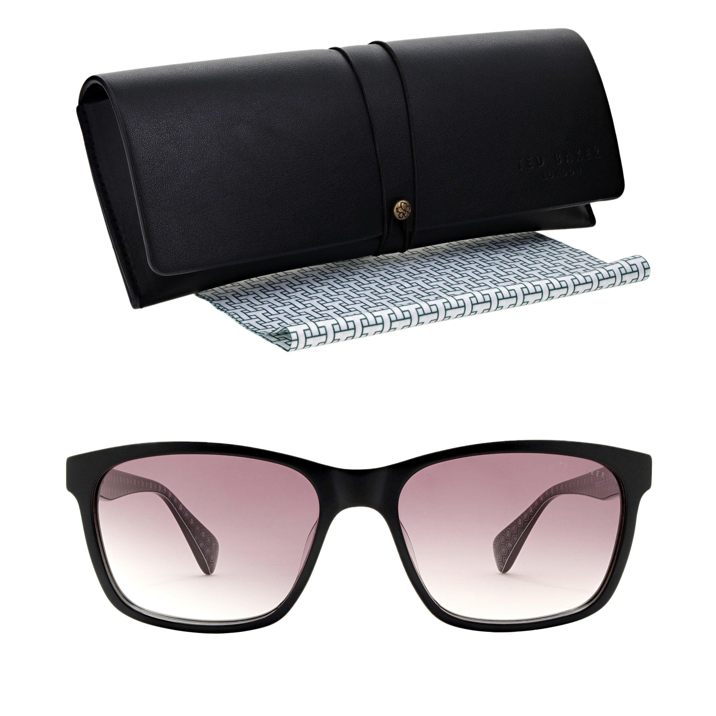 Black - Ted Baker - Men's Bak Reef Rectangle Sunglasses - 4