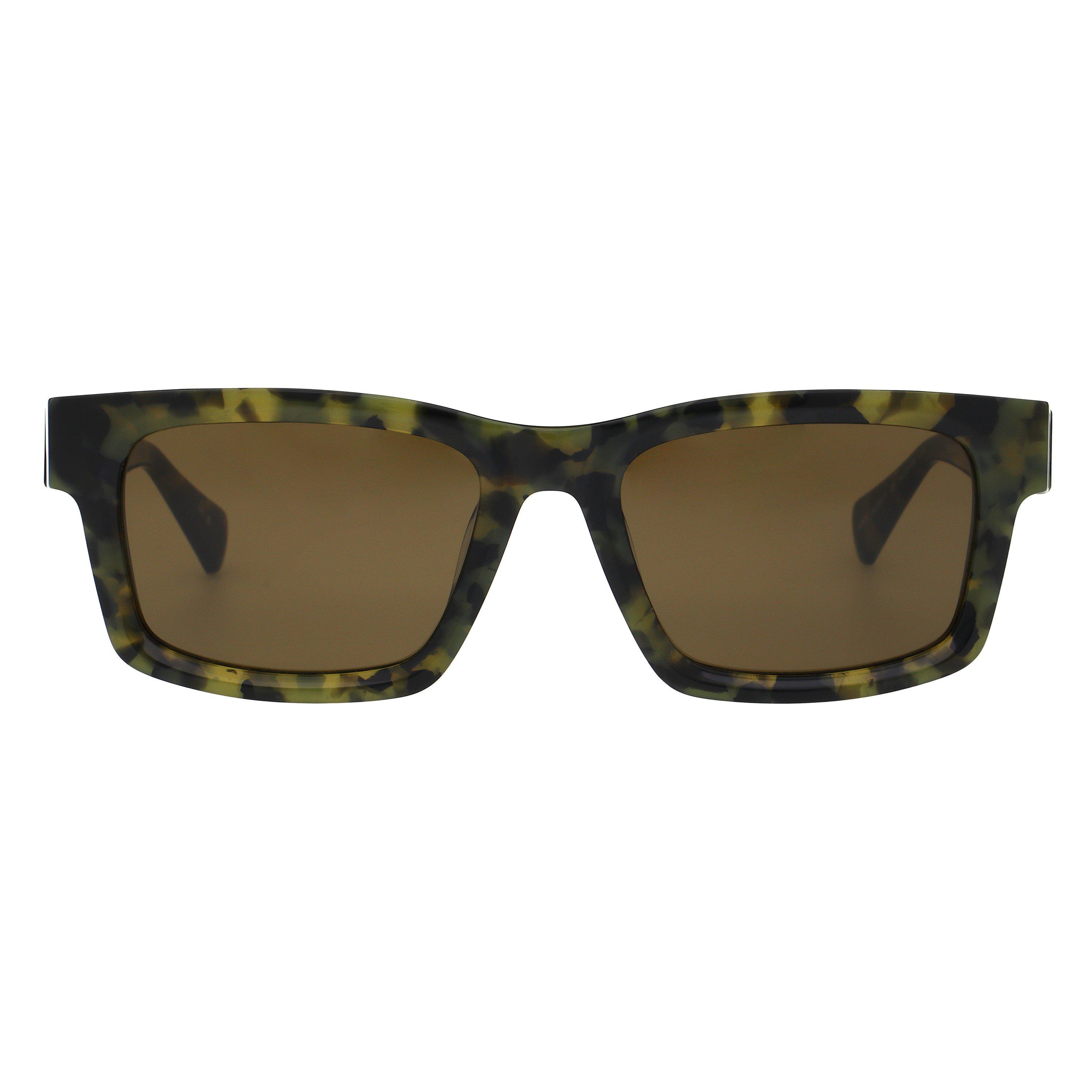 Allsaints Men's Structured Rectangle Sunglasses - Camo Tort