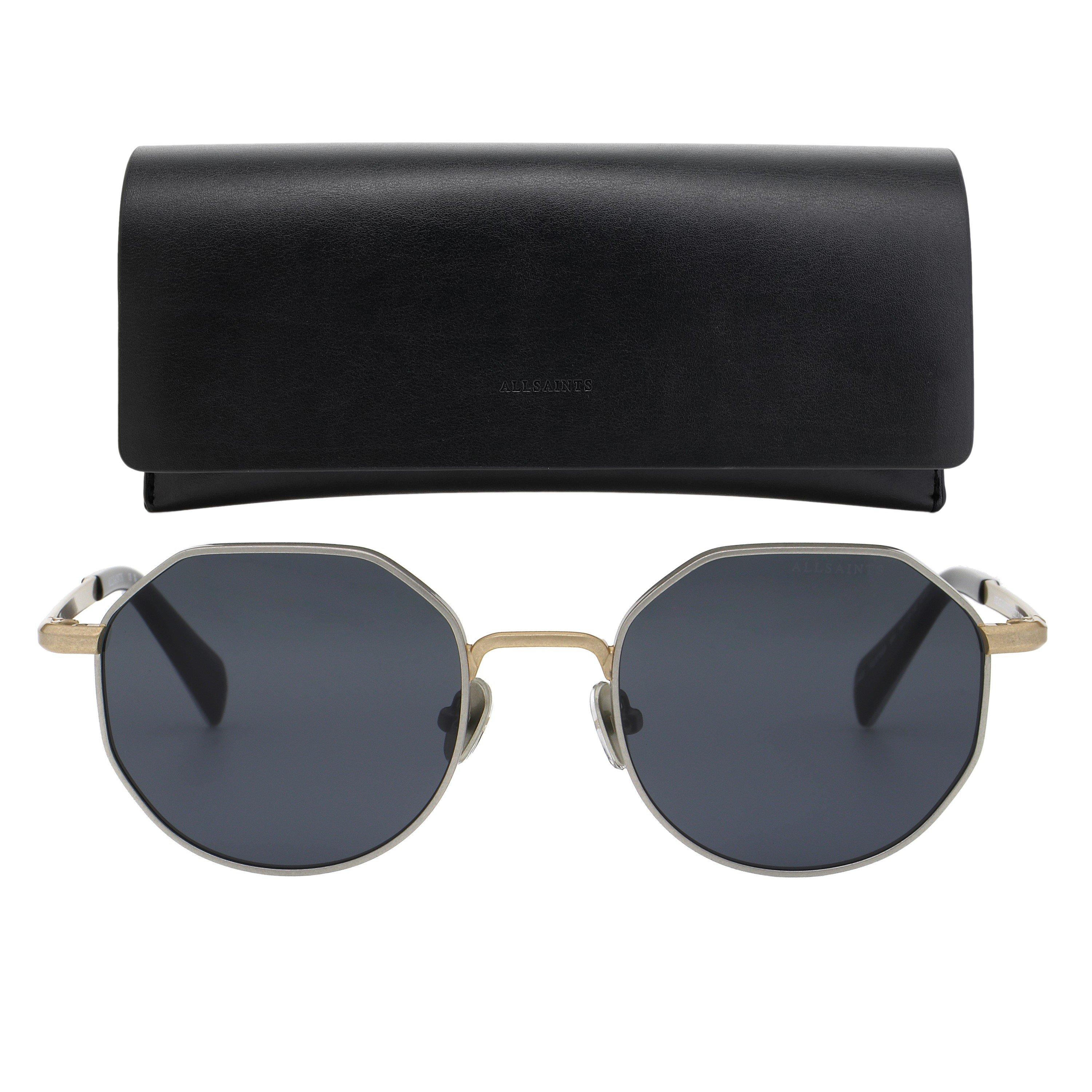 Silver/Gold - AllSaints - Men's Hexagon Sunglasses - 4