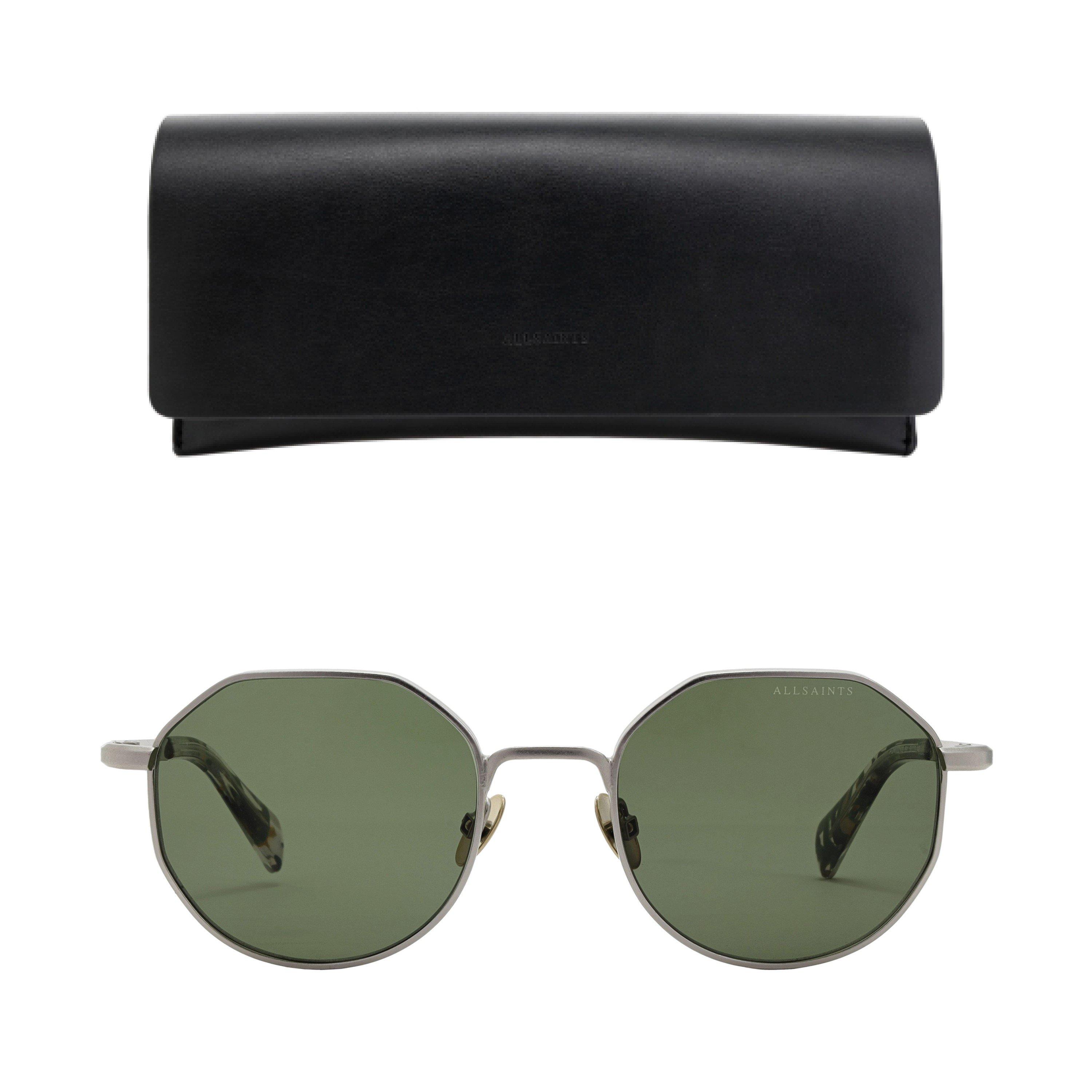 Silver - AllSaints - Men's Hexagon Sunglasses - 4