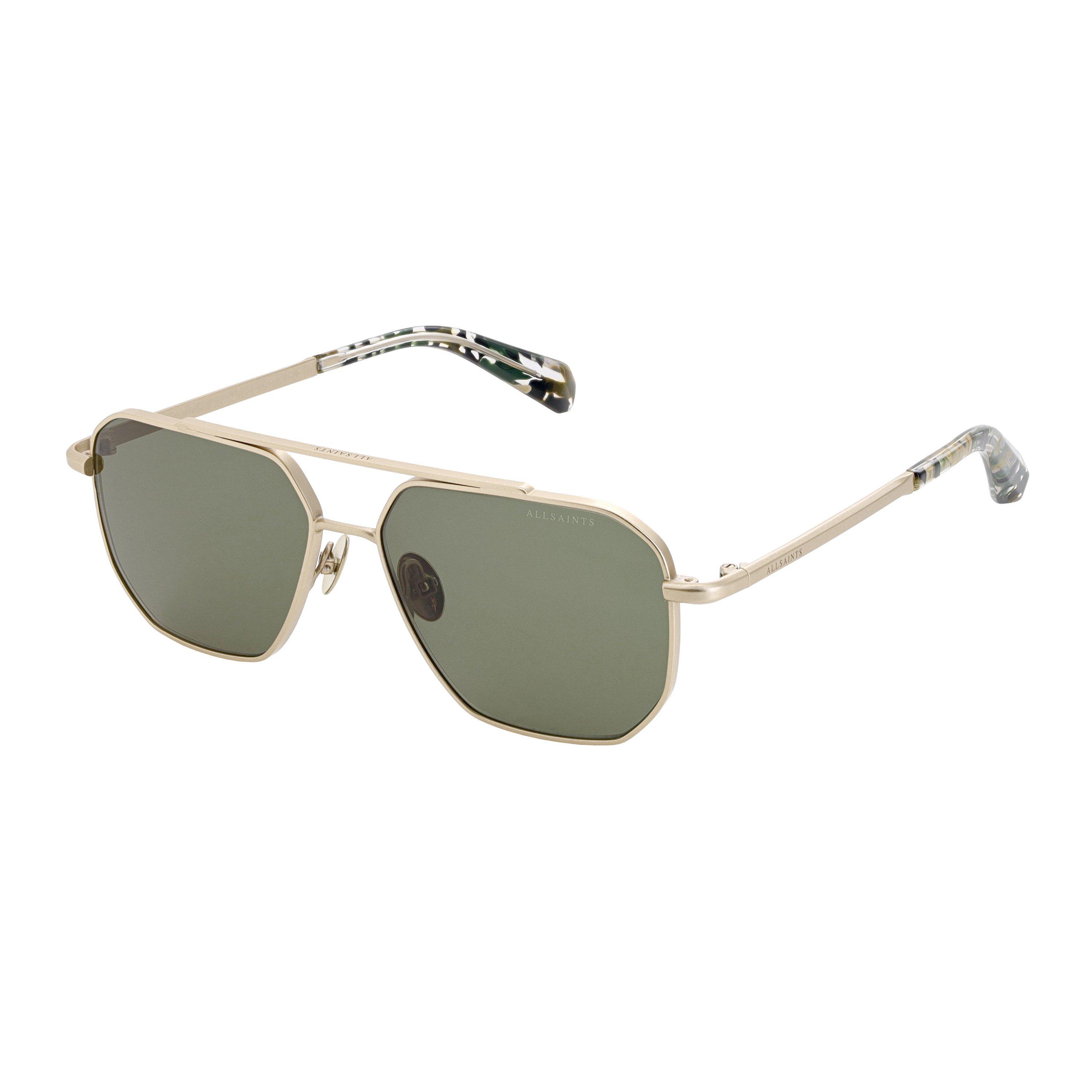 Gold - AllSaints - Men's Hexagon Sunglasses - 2